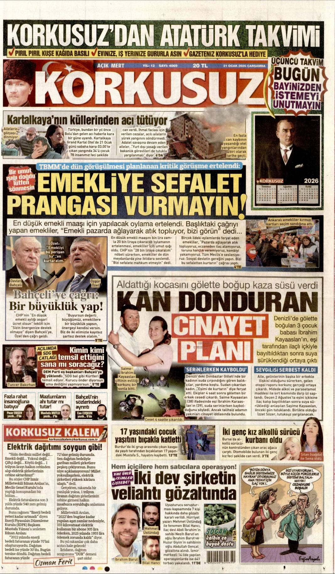 Suriye'de terör devri kapanıyor! 21 Ocak 2026 Çarşamba güncel gazete manşetleri 23