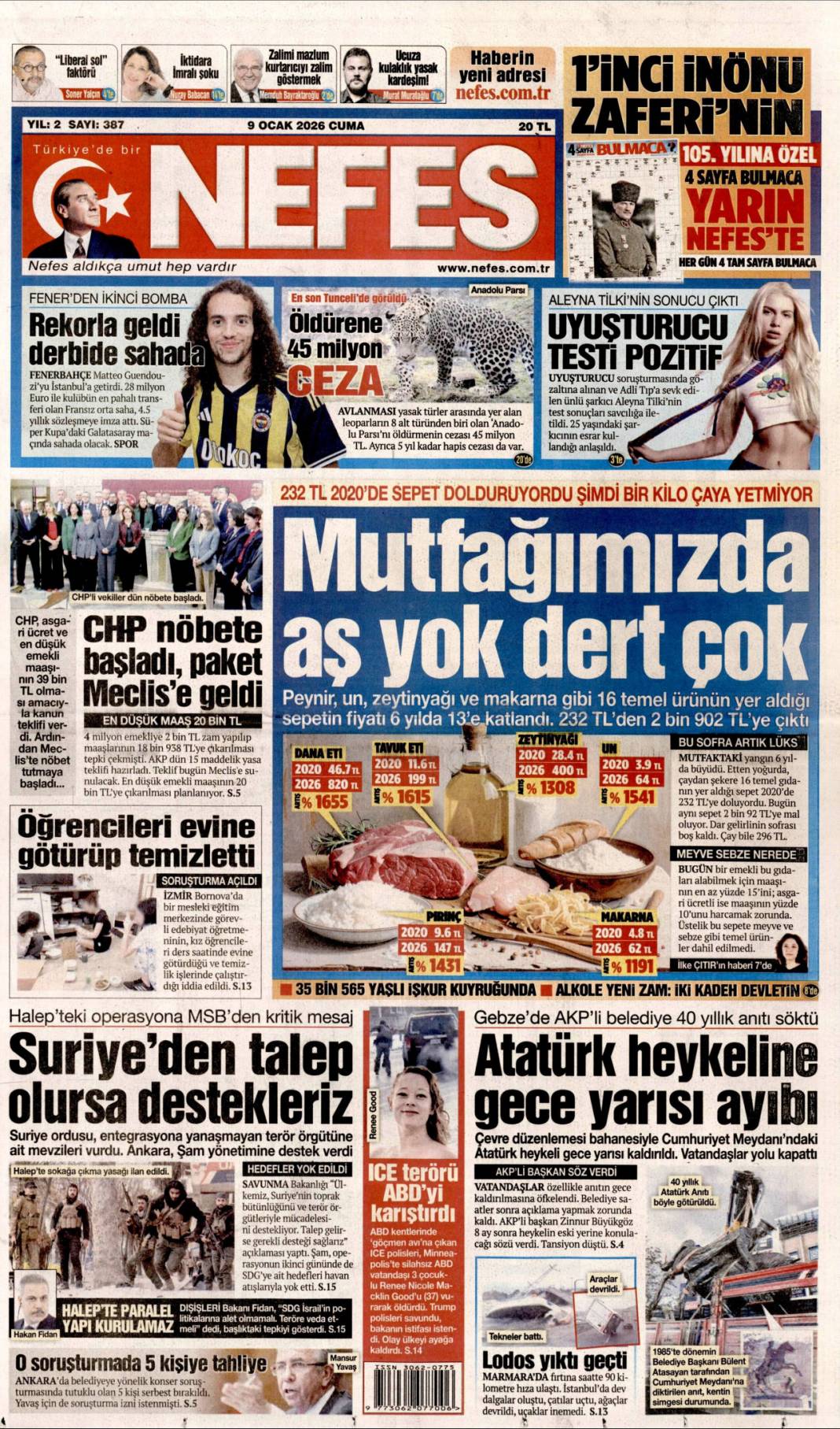 Türkiye havacılıkta küresel üst oluyor: 9 Ocak 2026 Cuma güncel gazete manşetleri 11