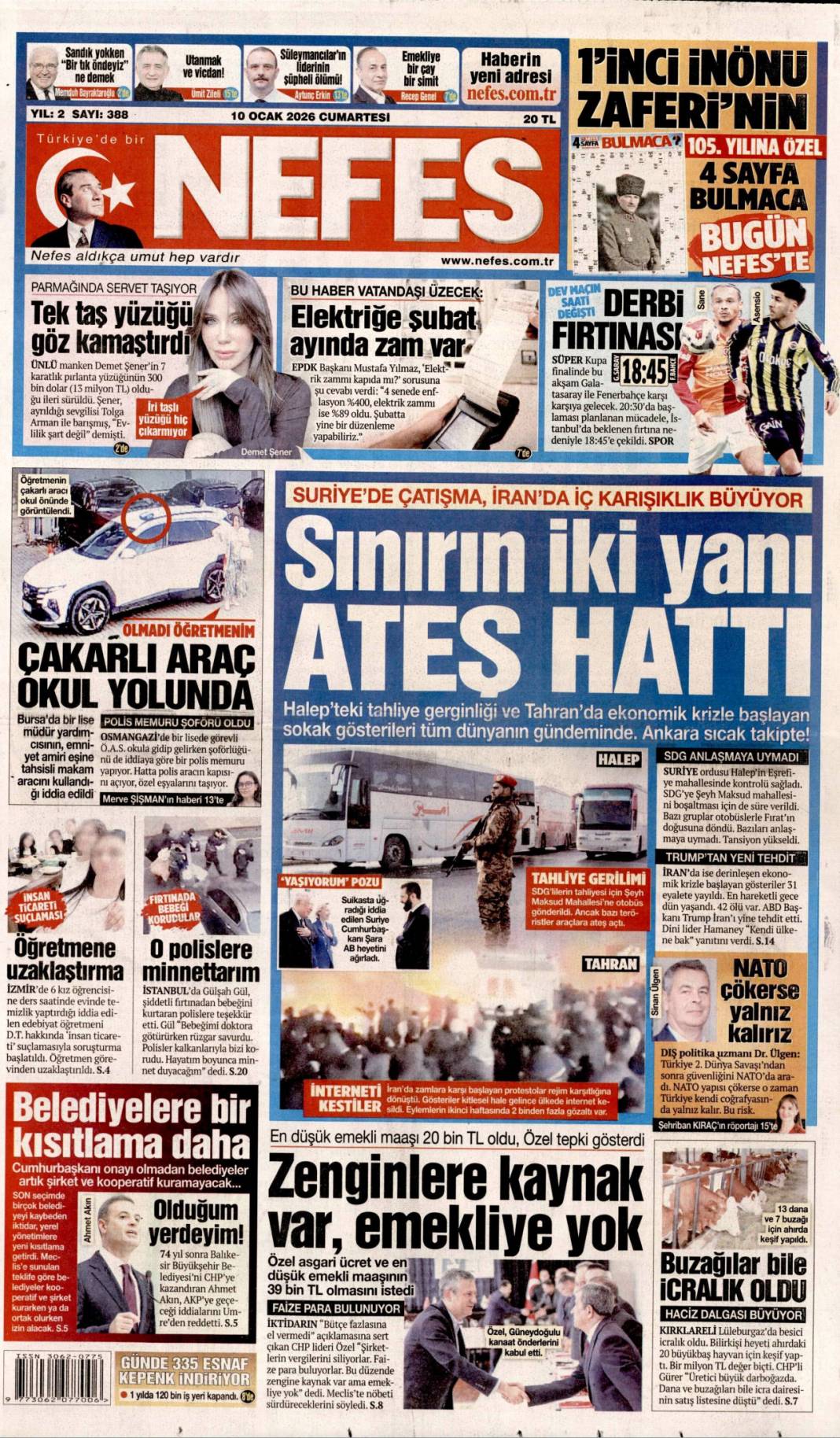 Dijital kuşatma büyük tehlike! 10 Ocak 2026 güncel gazete manşetleri 18