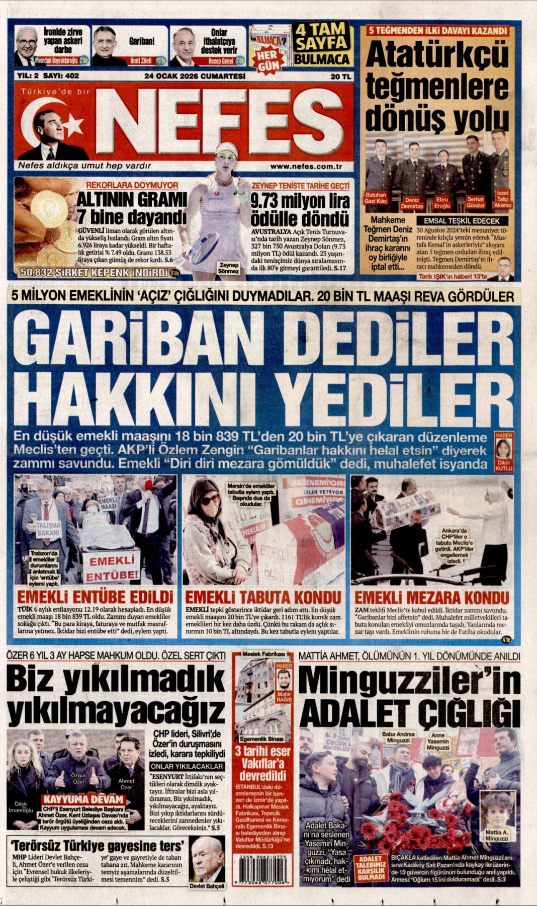 Eski YPG'li vurgunu itiraf etti: ABD'yi böyle soyduk! 24 Ocak 2026 Cumartesi güncel gazete manşetleri 5