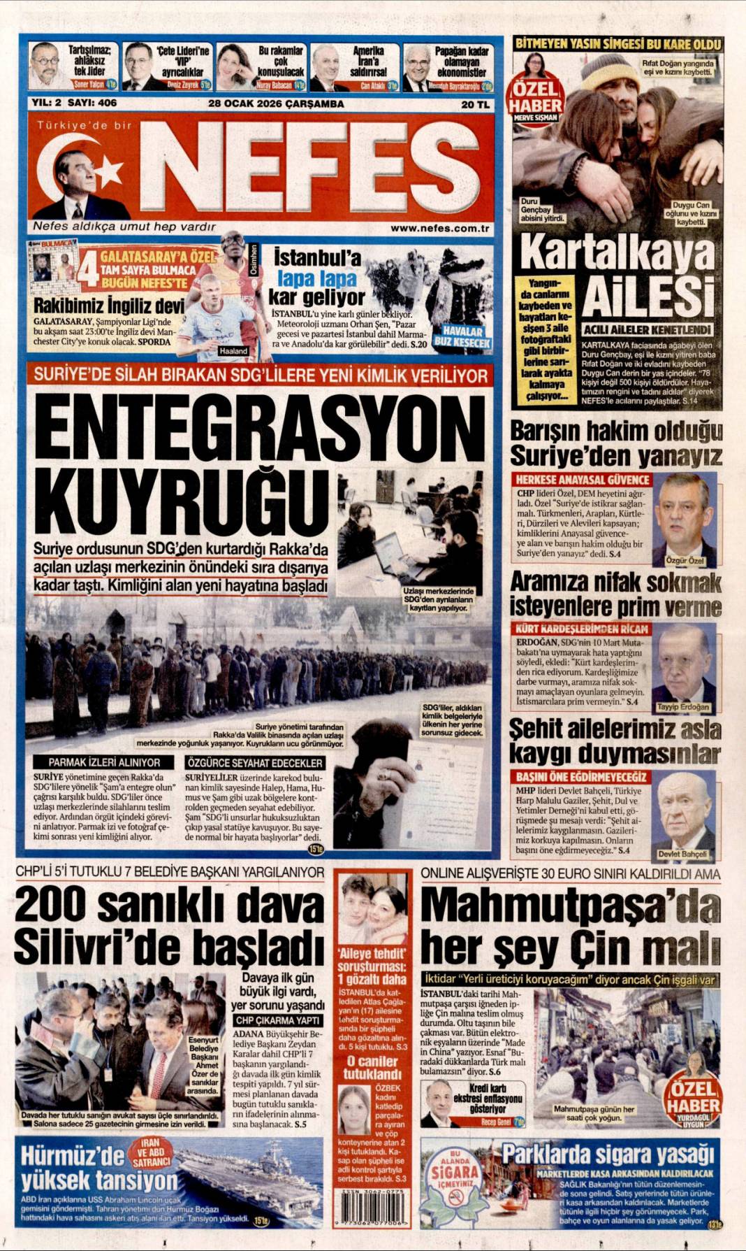 Trump'ı çıldırtan anlaşma: 28 Ocak 2026 Çarşamba güncel gazete manşetleri 14