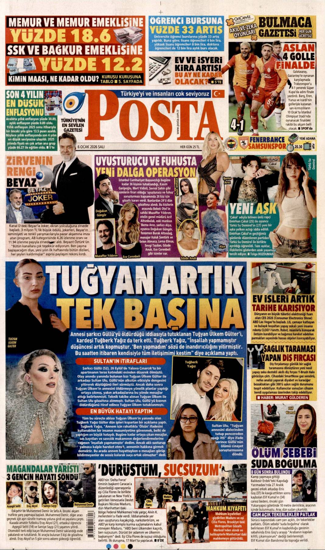 Vahşi Batı geri geldi: 6 Ocak 2026 Salı güncel gazete manşetleri 20