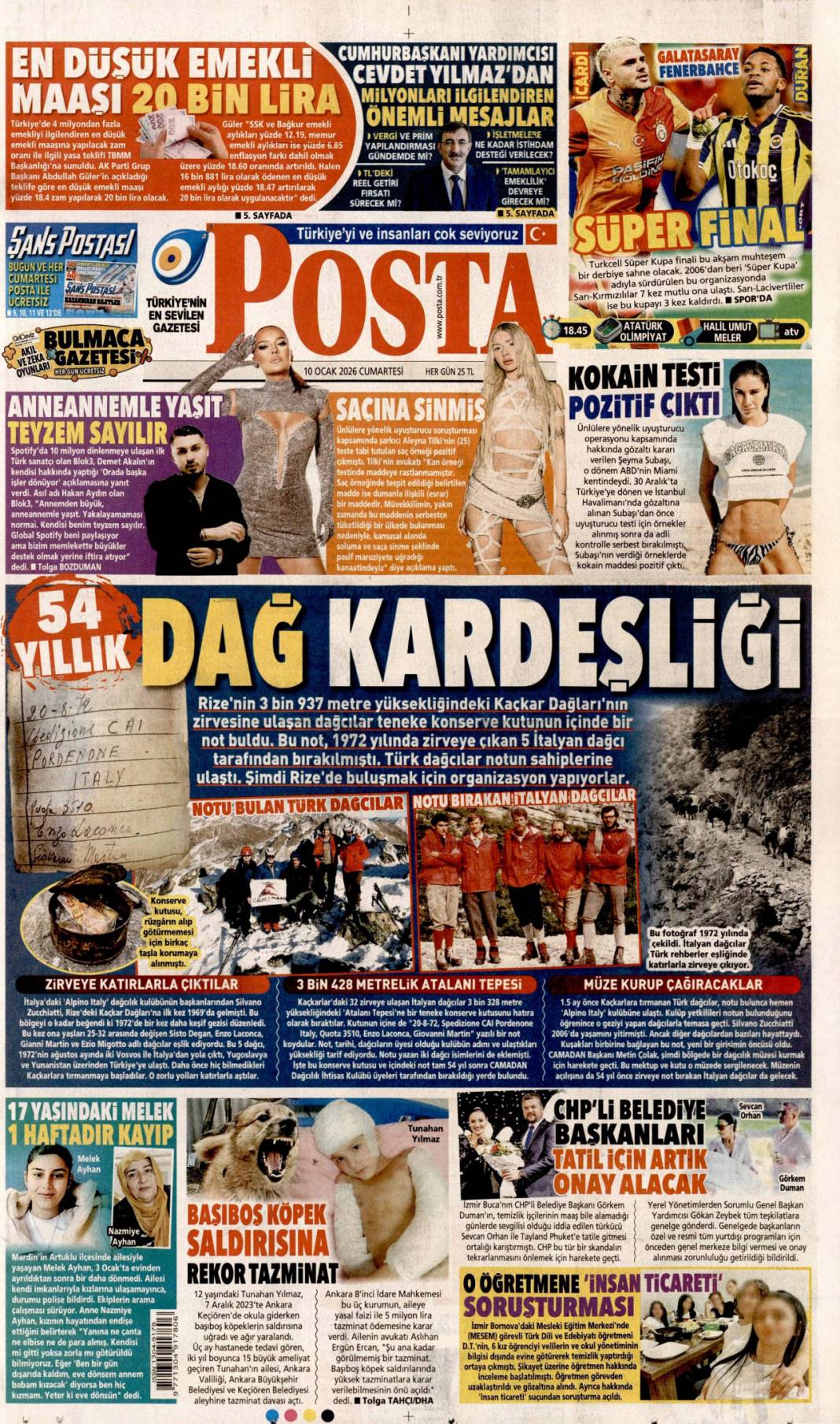 Dijital kuşatma büyük tehlike! 10 Ocak 2026 güncel gazete manşetleri 19