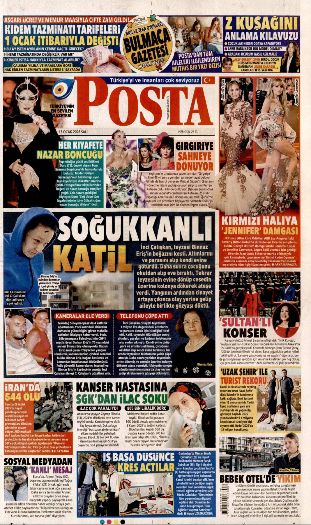 İran'da enformasyon savaşı: 13 Ocak 2026 Salı güncel gazete manşetleri 18