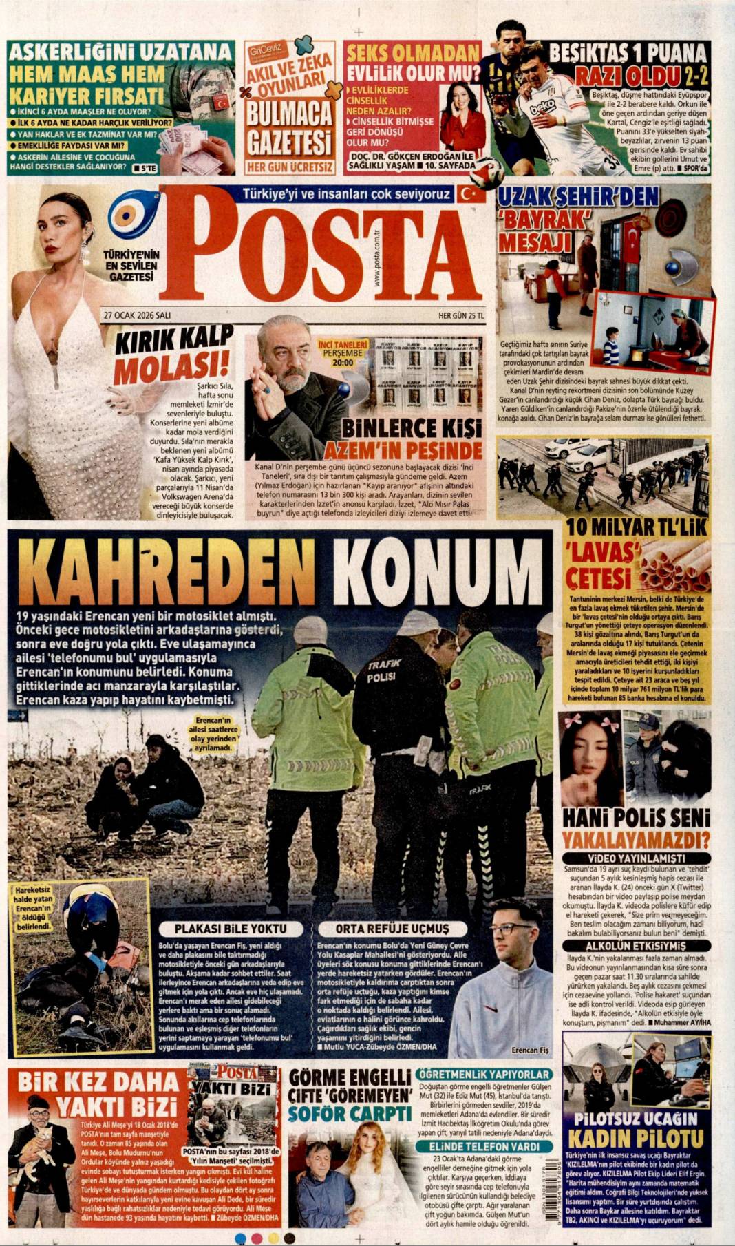 Patronlar gelince bana haber verin: 27 Ocak 2026 Salı güncel gazete manşetleri 9