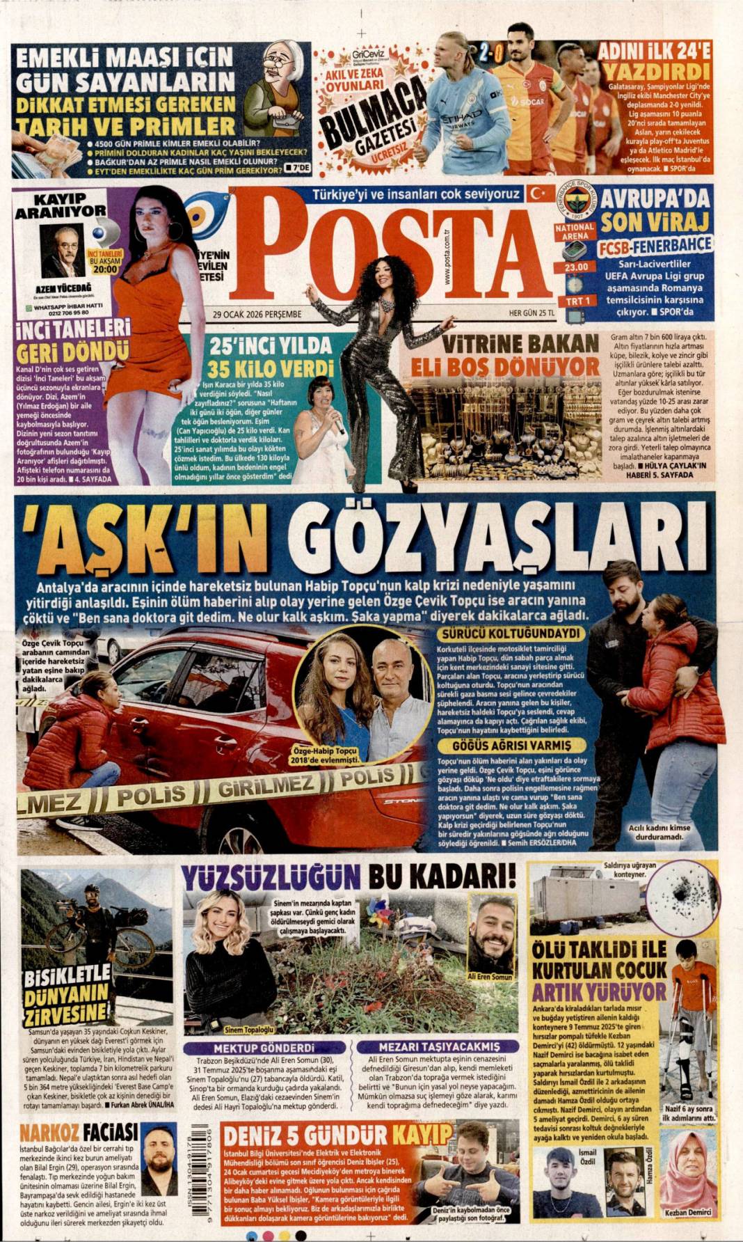 48 saat süren uyuşturucu partisi: 29 Ocak 2026 Perşembe günce gazete manşetleri... 19