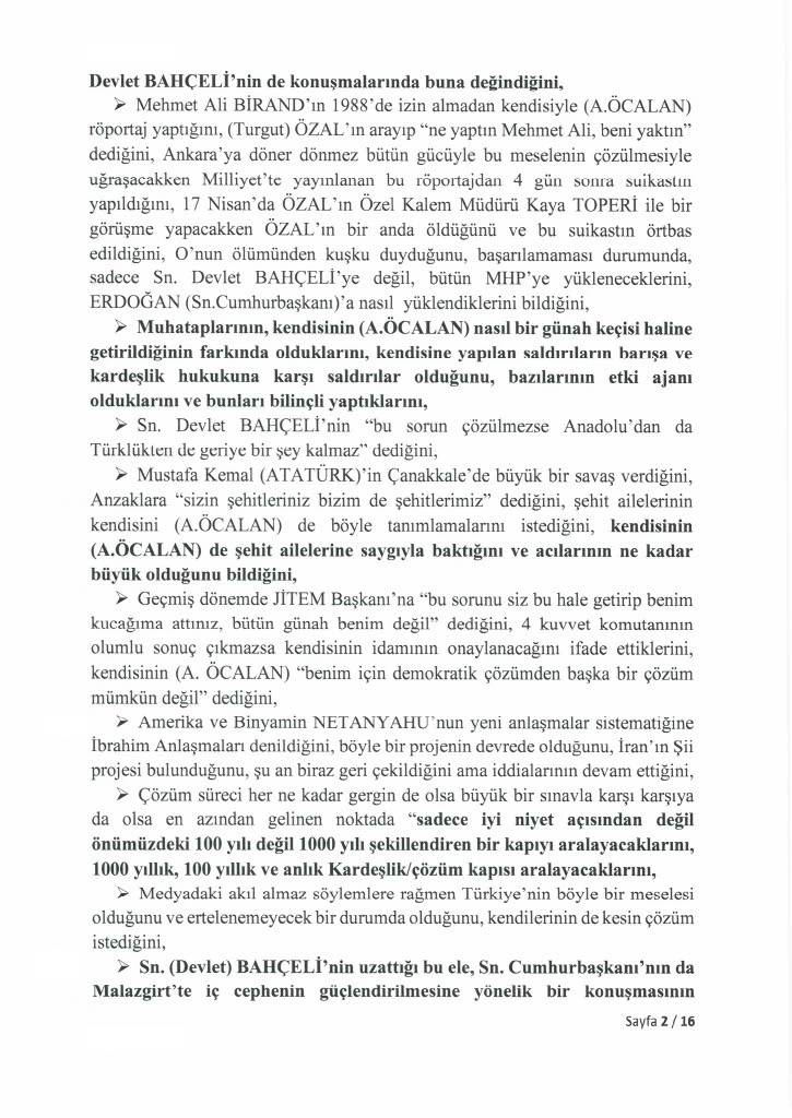 TBMM, Abdullah Öcalan ile yapılan İmralı görüşmesinin tutanak metninin tamamını yayınladı 7