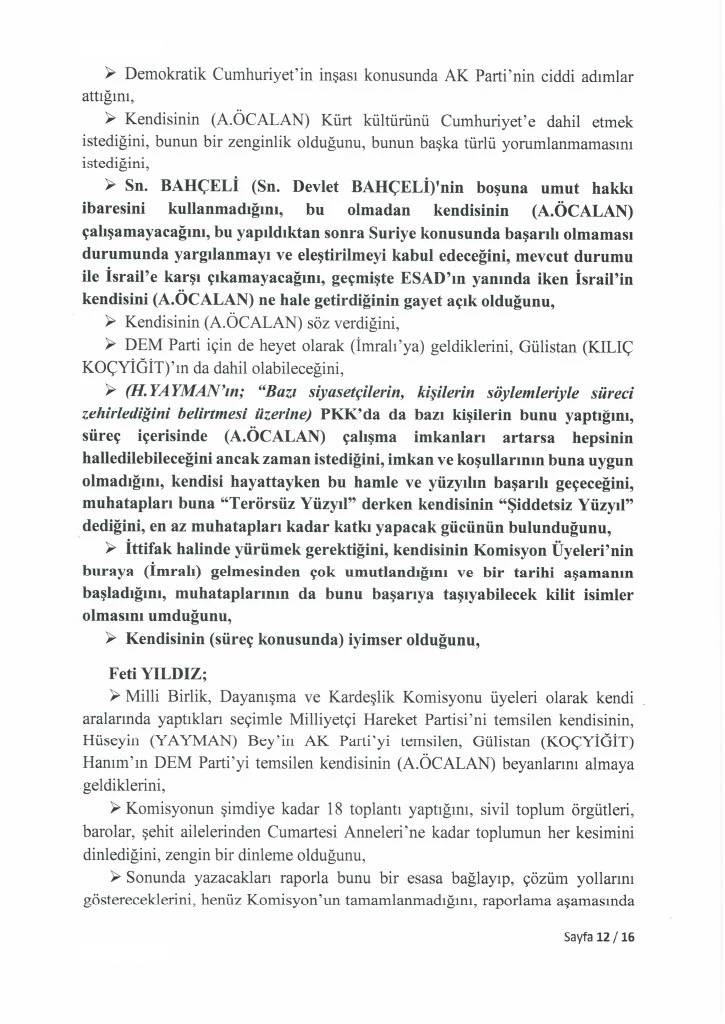 TBMM, Abdullah Öcalan ile yapılan İmralı görüşmesinin tutanak metninin tamamını yayınladı 17