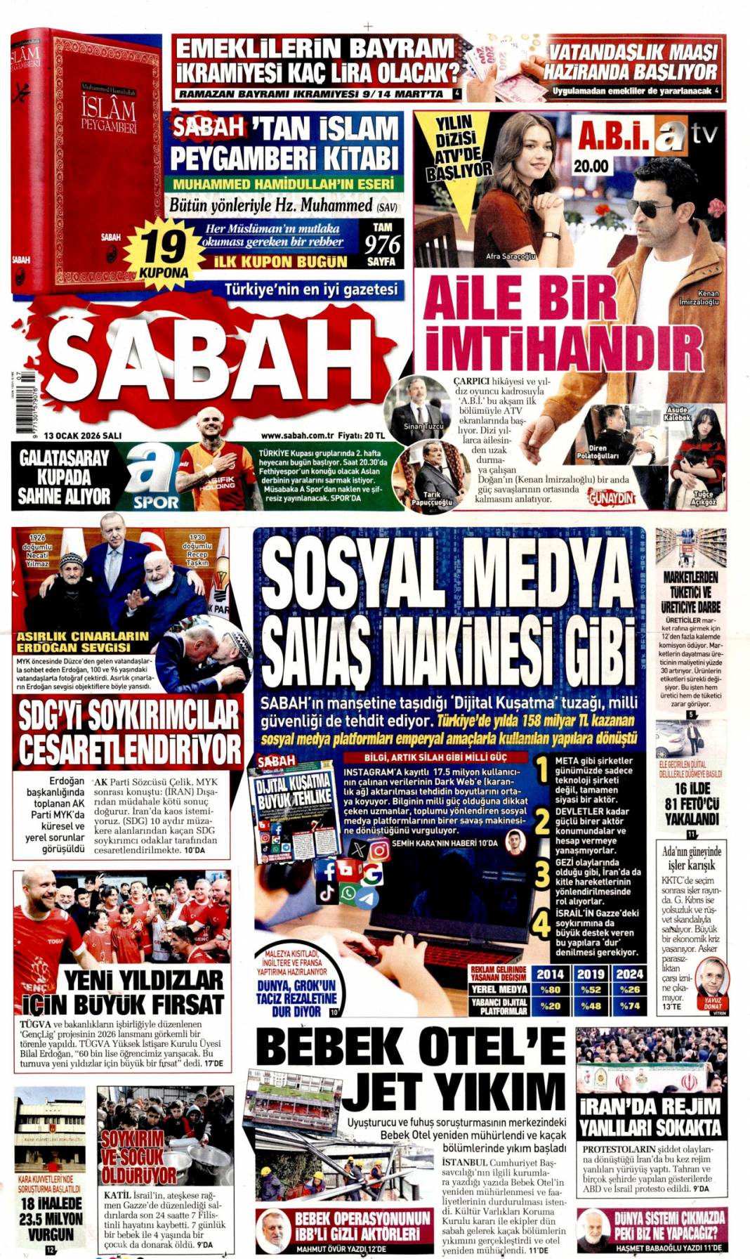 İran'da enformasyon savaşı: 13 Ocak 2026 Salı güncel gazete manşetleri 4