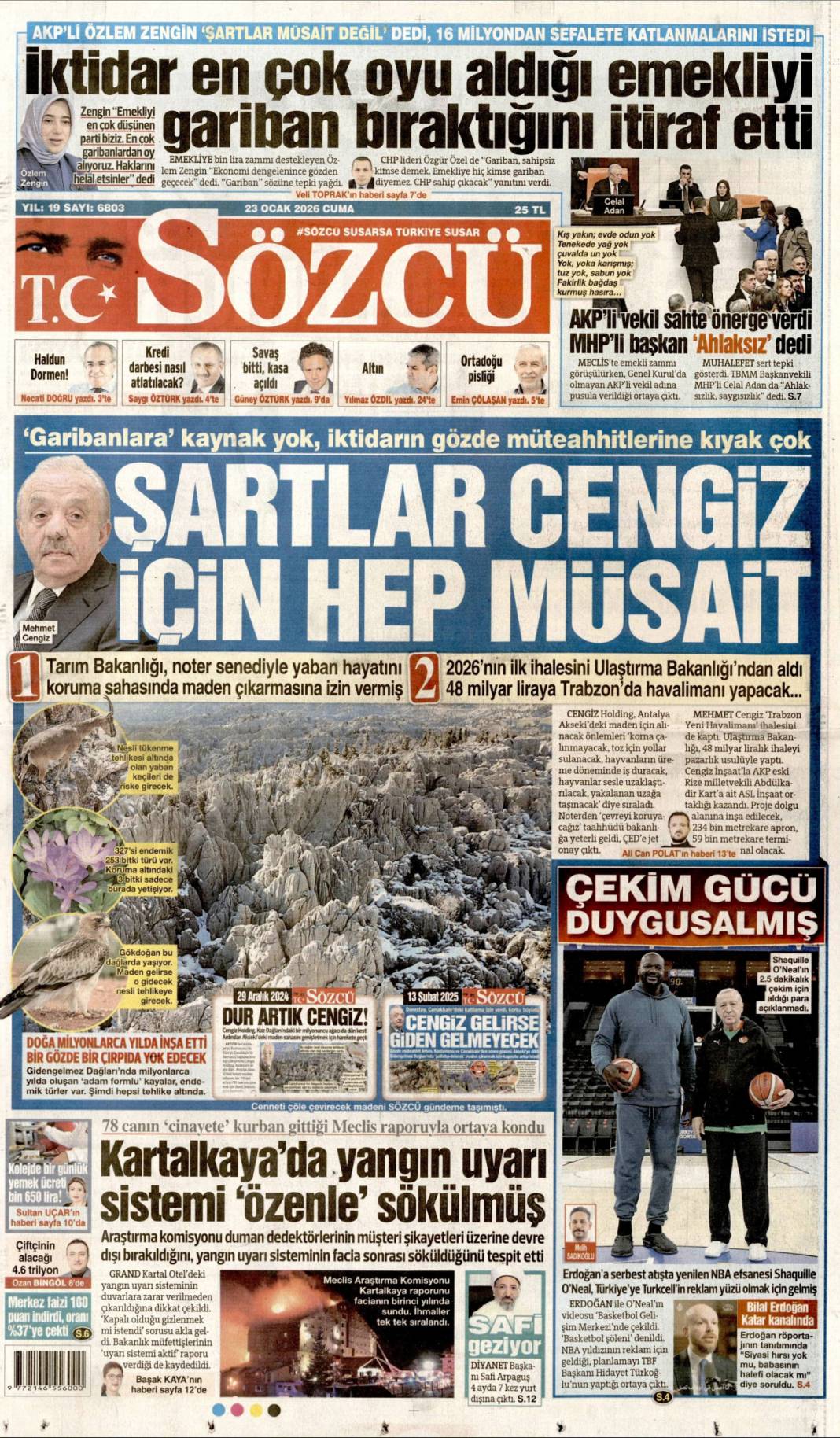 Yeni bir dünya kuruluyor: 23 Ocak 2026 Cuma güncel gazete manşetleri 9