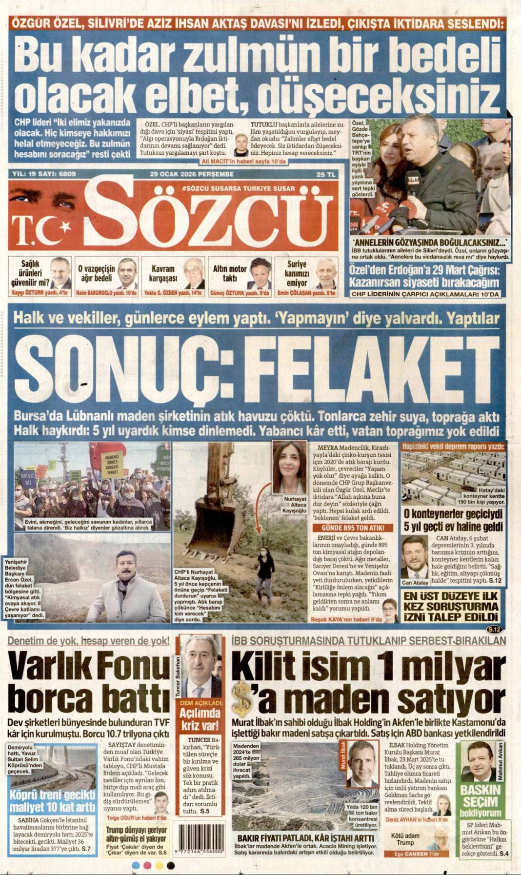 48 saat süren uyuşturucu partisi: 29 Ocak 2026 Perşembe günce gazete manşetleri... 20