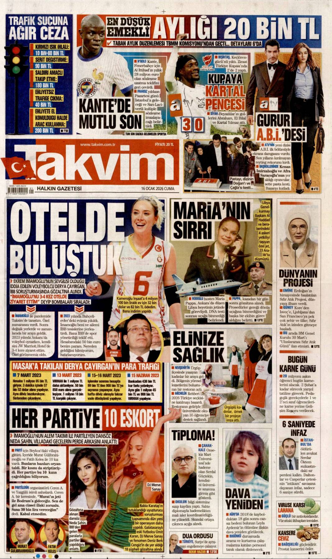 Bağımlılık terör kadar tehlikeli: 16 Ocak 2026 Cuma güncel gazete manşetleri 9