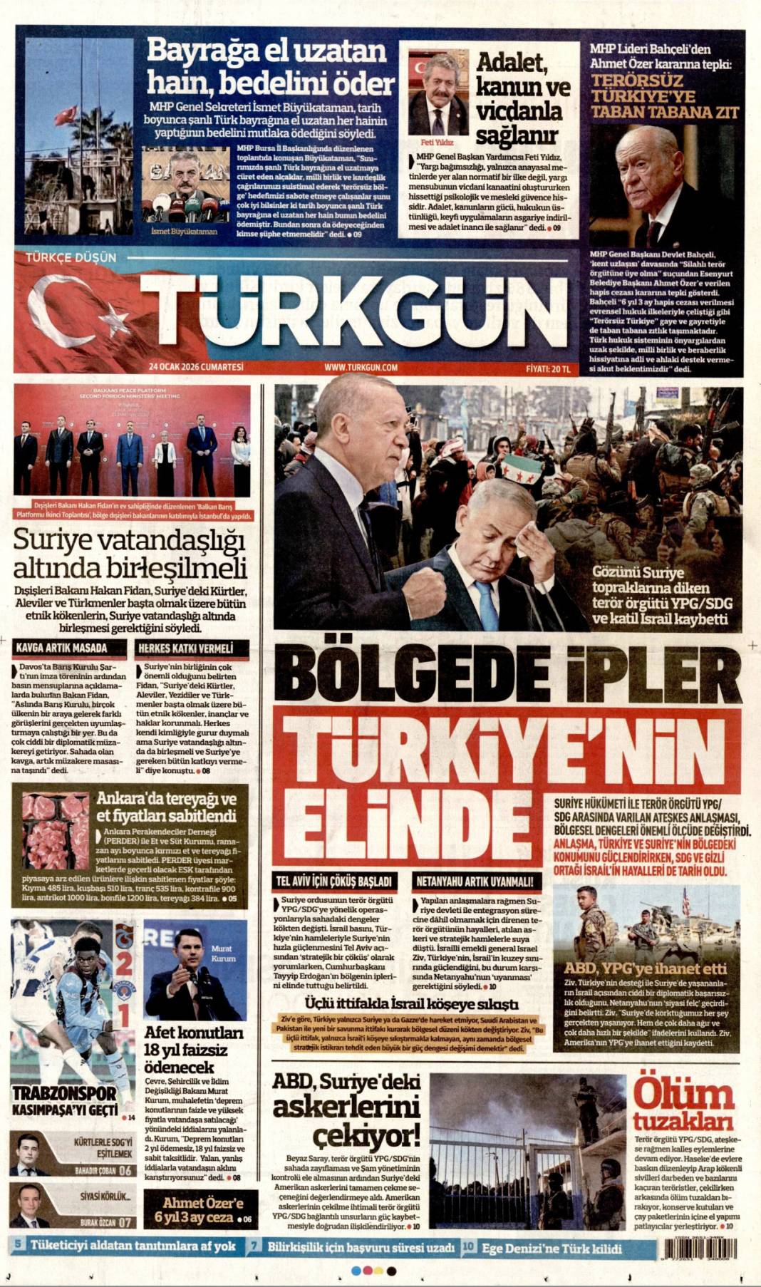 Eski YPG'li vurgunu itiraf etti: ABD'yi böyle soyduk! 24 Ocak 2026 Cumartesi güncel gazete manşetleri 6