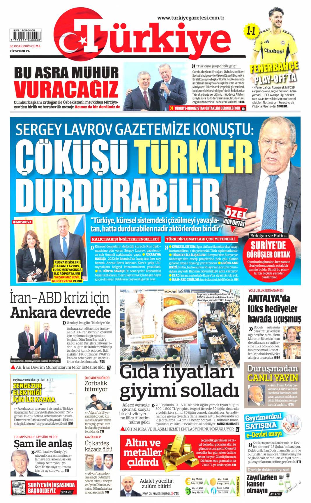 Asra Türk dünyasının mührünü vuracağız! 30 Ocak 2026 Cuma, güncel gazete manşetleri... 4