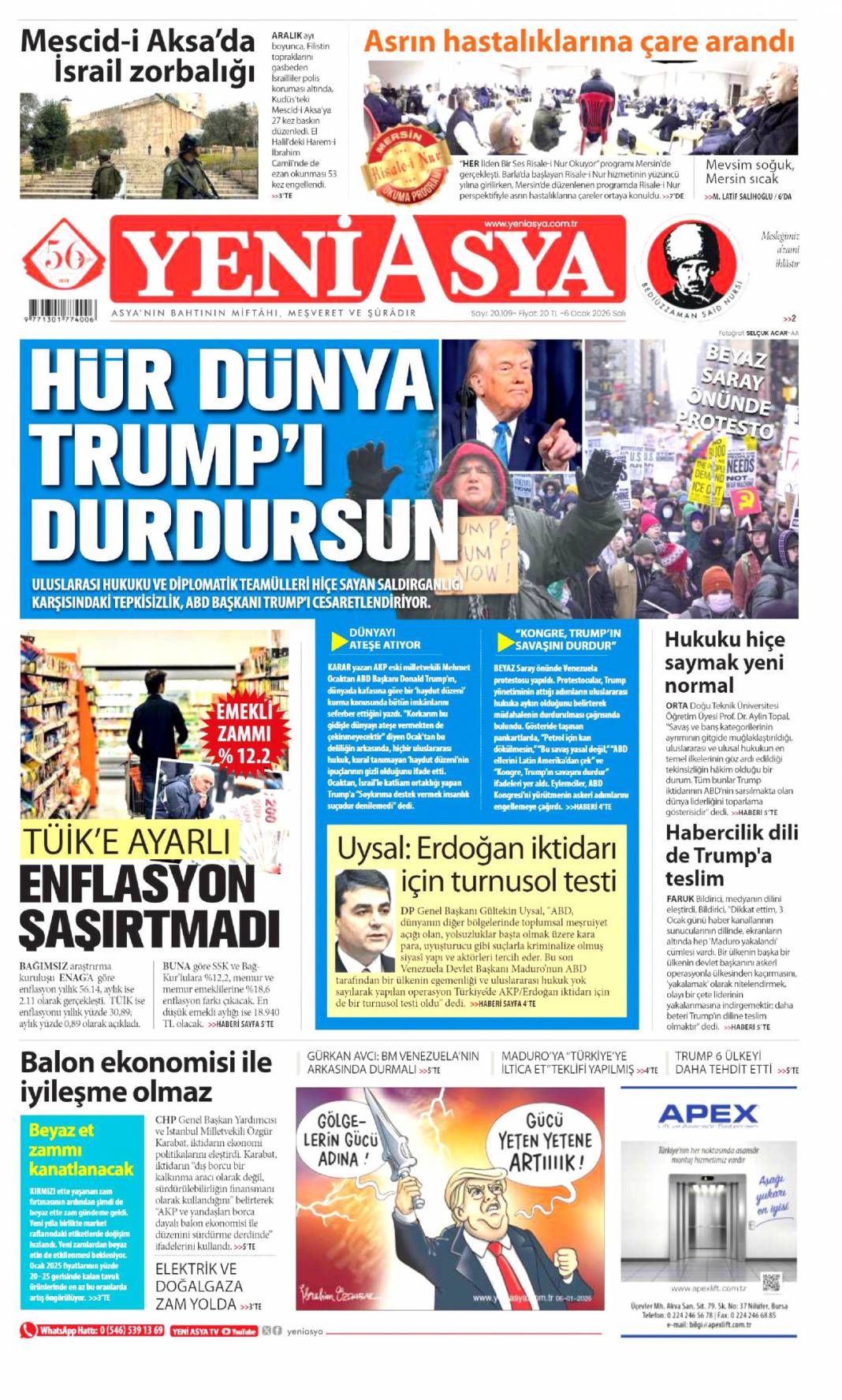 Vahşi Batı geri geldi: 6 Ocak 2026 Salı güncel gazete manşetleri 23