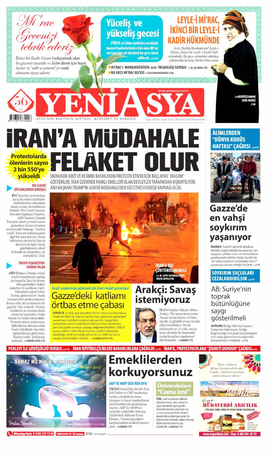 İBB'yi soydular kumarda yediler: 15 Ocak 2026 Perşembe, güncel gazete manşetleri 12