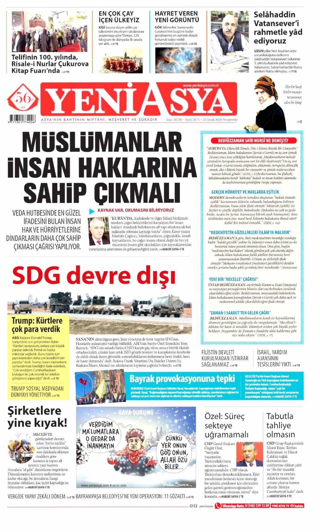 Bayrağımıza saldırılanlar hesap verecek: 22 Ocak 2026 Perşembe güncel gazete manşetleri 18