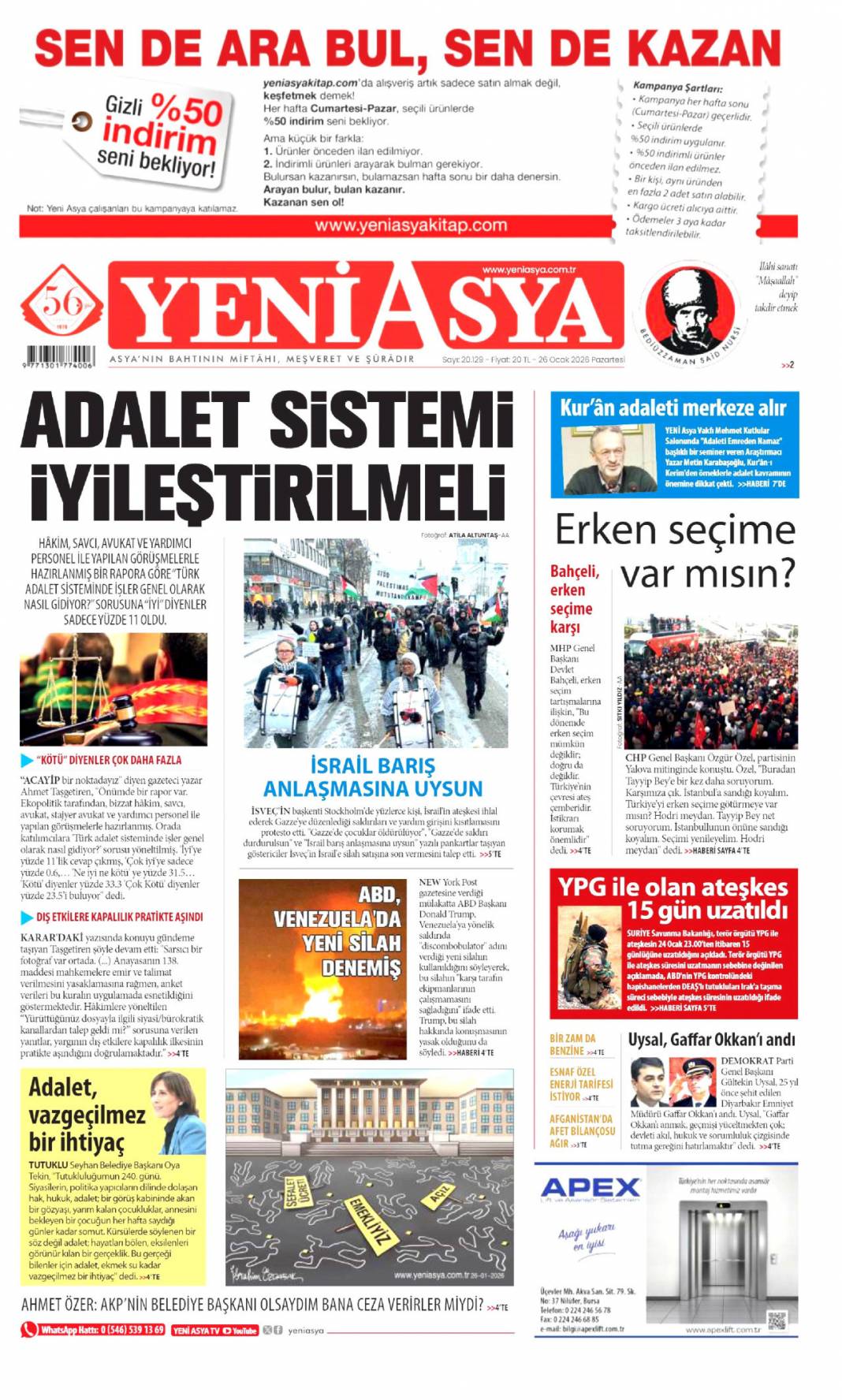 Lübnanlı iş adamına Bodrum tuzağı: 26 Ocak 2026 Pazartesi güncel gazete manşetleri... 25