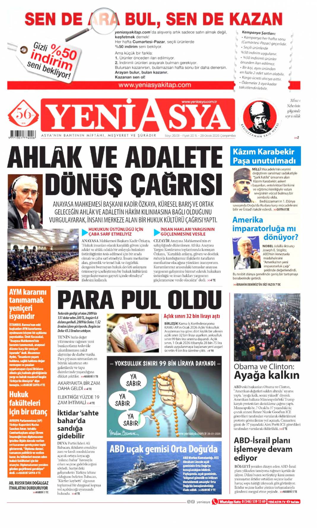 Trump'ı çıldırtan anlaşma: 28 Ocak 2026 Çarşamba güncel gazete manşetleri 12