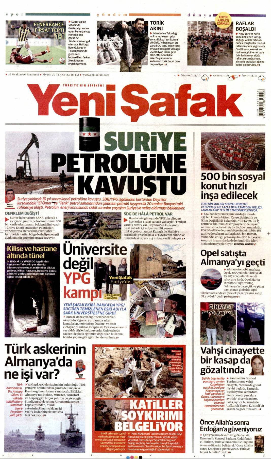 Lübnanlı iş adamına Bodrum tuzağı: 26 Ocak 2026 Pazartesi güncel gazete manşetleri... 6