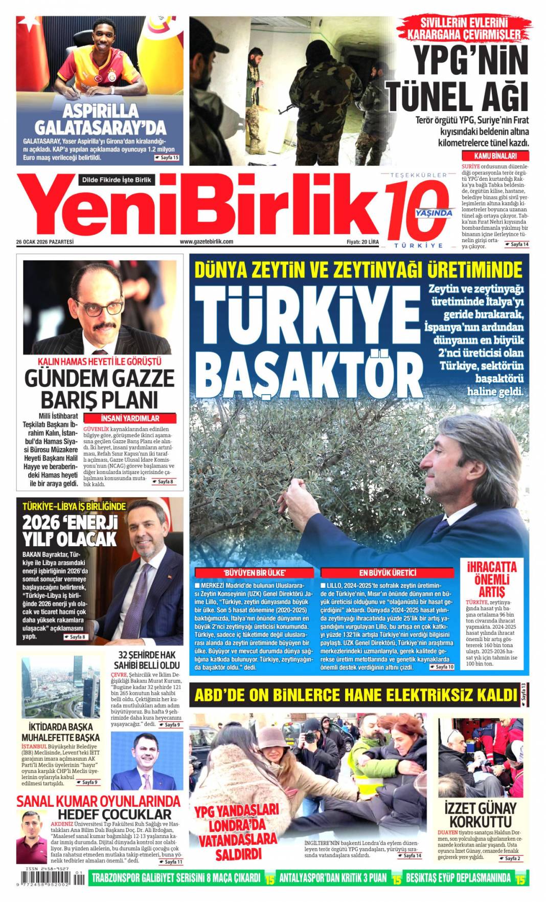 Lübnanlı iş adamına Bodrum tuzağı: 26 Ocak 2026 Pazartesi güncel gazete manşetleri... 24