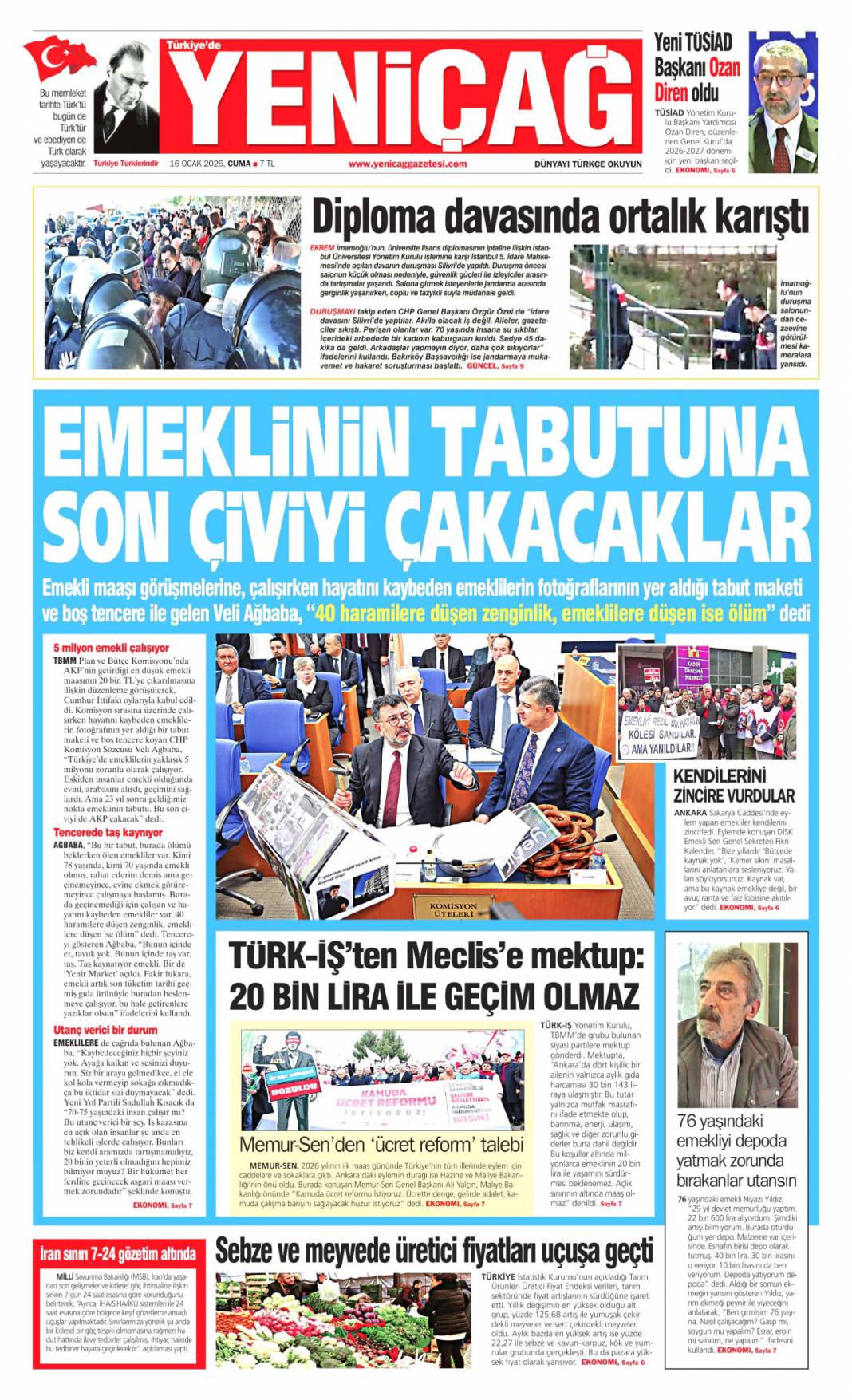 Bağımlılık terör kadar tehlikeli: 16 Ocak 2026 Cuma güncel gazete manşetleri 21