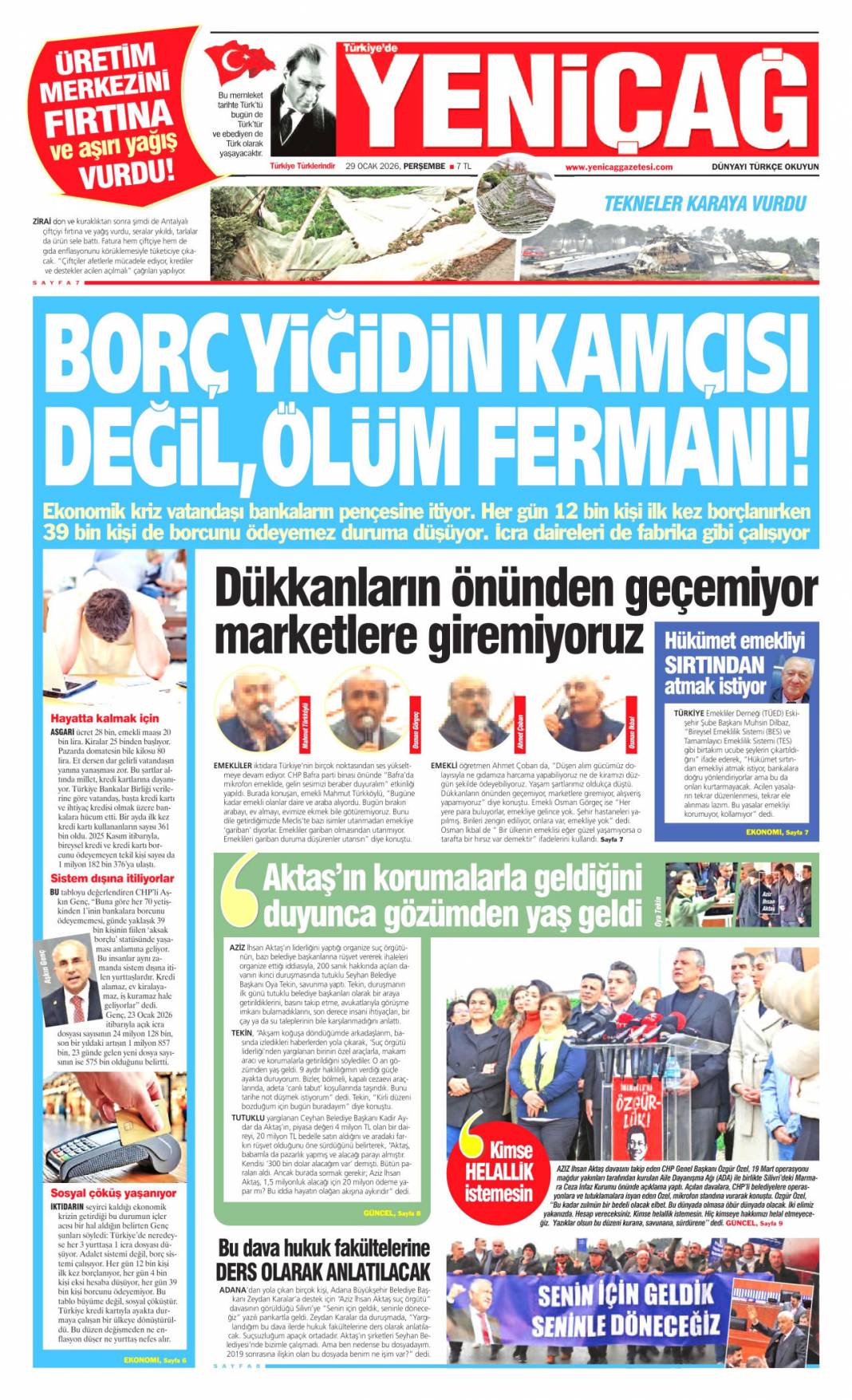 48 saat süren uyuşturucu partisi: 29 Ocak 2026 Perşembe günce gazete manşetleri... 24