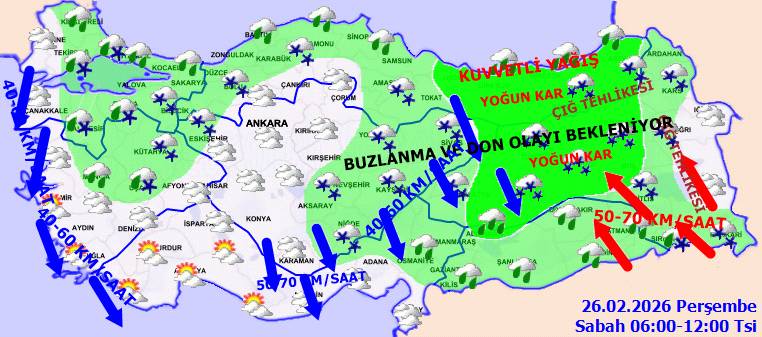Meteoroloji uyardı: Hava buz kesti, kar kapıda! Bugün hava nasıl, Perşembe günü hava nasıl olacak? 7