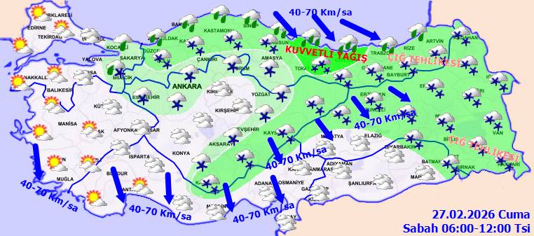 Meteoroloji uyardı: O bölgelerde kuvvetli olacak! Bugün hava nasıl, Cuma günü hava nasıl olacak? 6