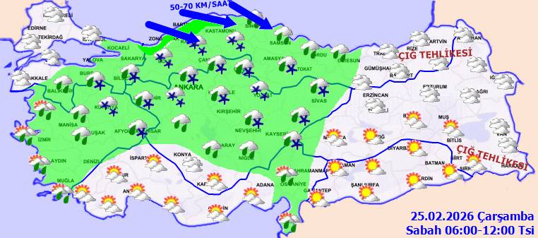 Meteoroloji uyardı: Ukrayna üzerinden lapa lapa kar geliyor! Bugün hava nasıl, Çarşamba günü hava nasıl olacak? 6