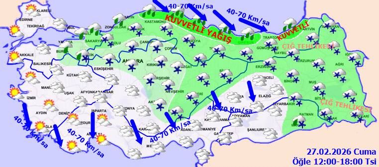 Meteoroloji uyardı: O bölgelerde kuvvetli olacak! Bugün hava nasıl, Cuma günü hava nasıl olacak? 9