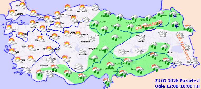 Meteoroloji uyardı: Güneşli havaya aldanmayın kar geliyor! Bugün hava nasıl, Pazartesi hava nasıl olacak? 7