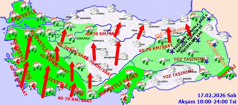 Meteoroloji uyardı: Sıcaklıklar düşüyor kuvvetli yağış geliyor! Bugün hava nasıl, Salı günü hava nasıl olacak? 11