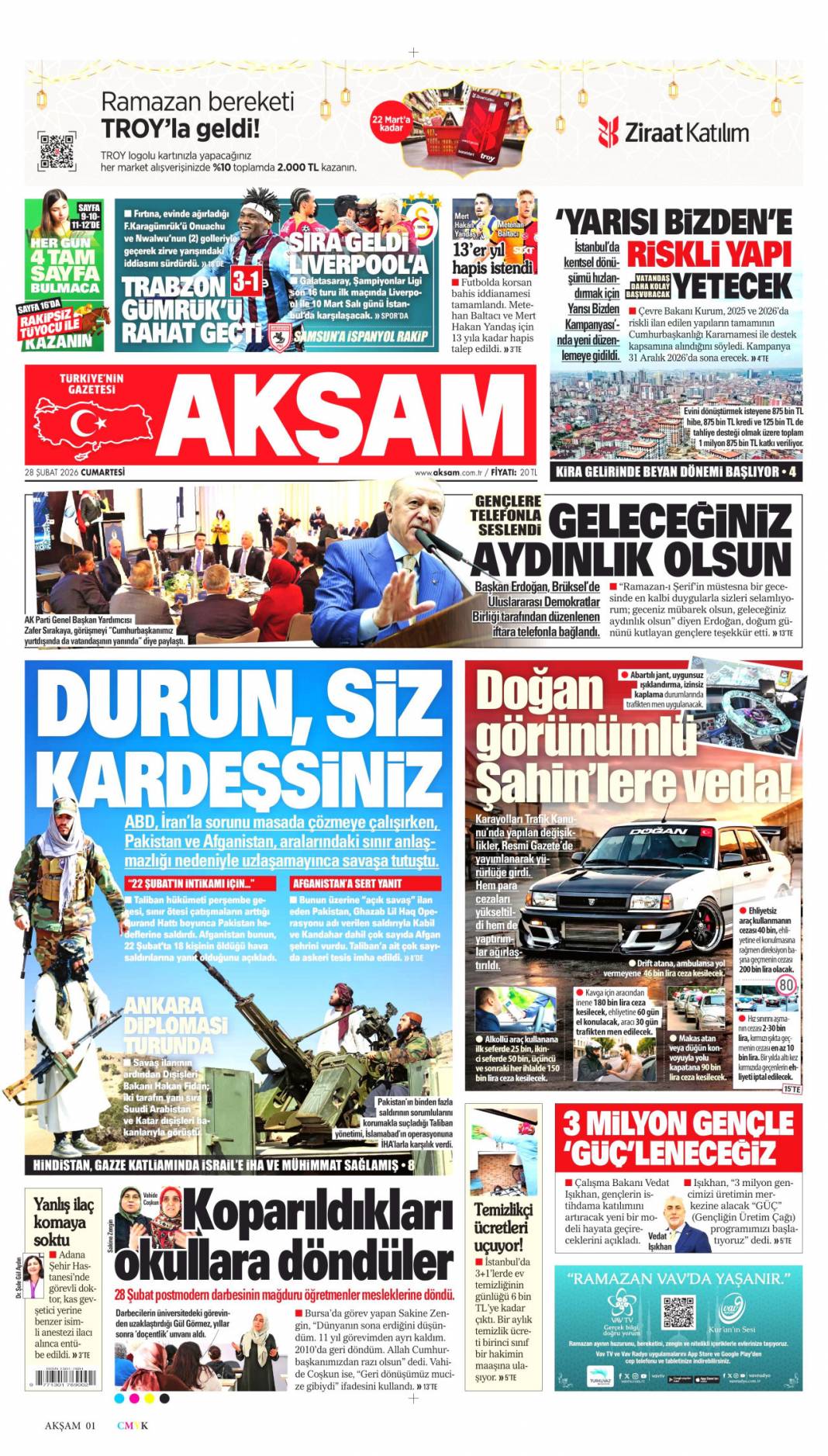 İmralı'dan 2. çağrı: 28 Şubat 2026 Cumartesi güncel gazete manşetleri 7