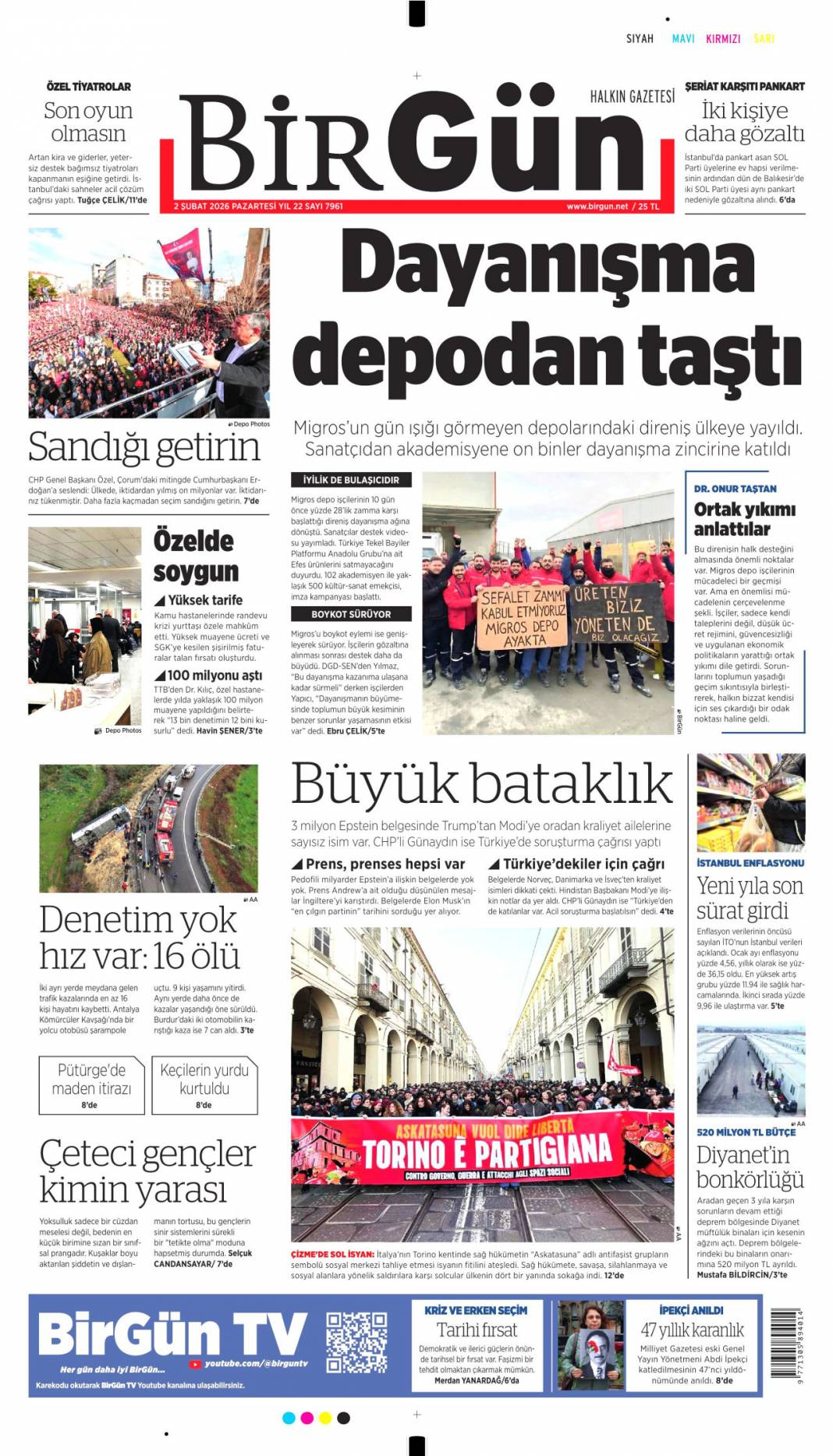 Avrupa saraylarını sarstı: 2 Şubat 2026 Pazartesi güncel gazete manşetleri 21