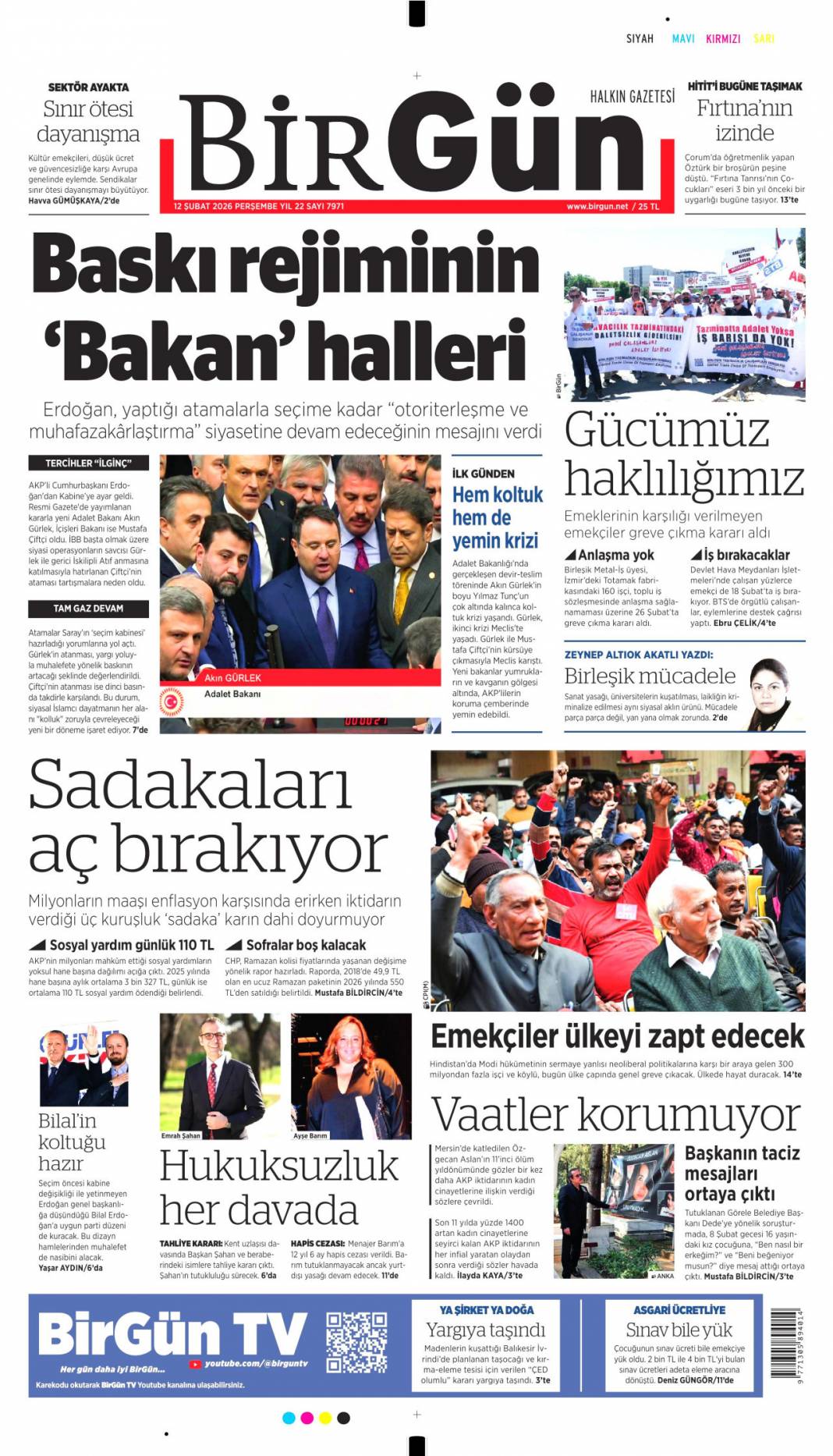 İşte böyle yemin ettiler: 12 Şubat 2026 Perşembe güncel gazete manşetleri 11