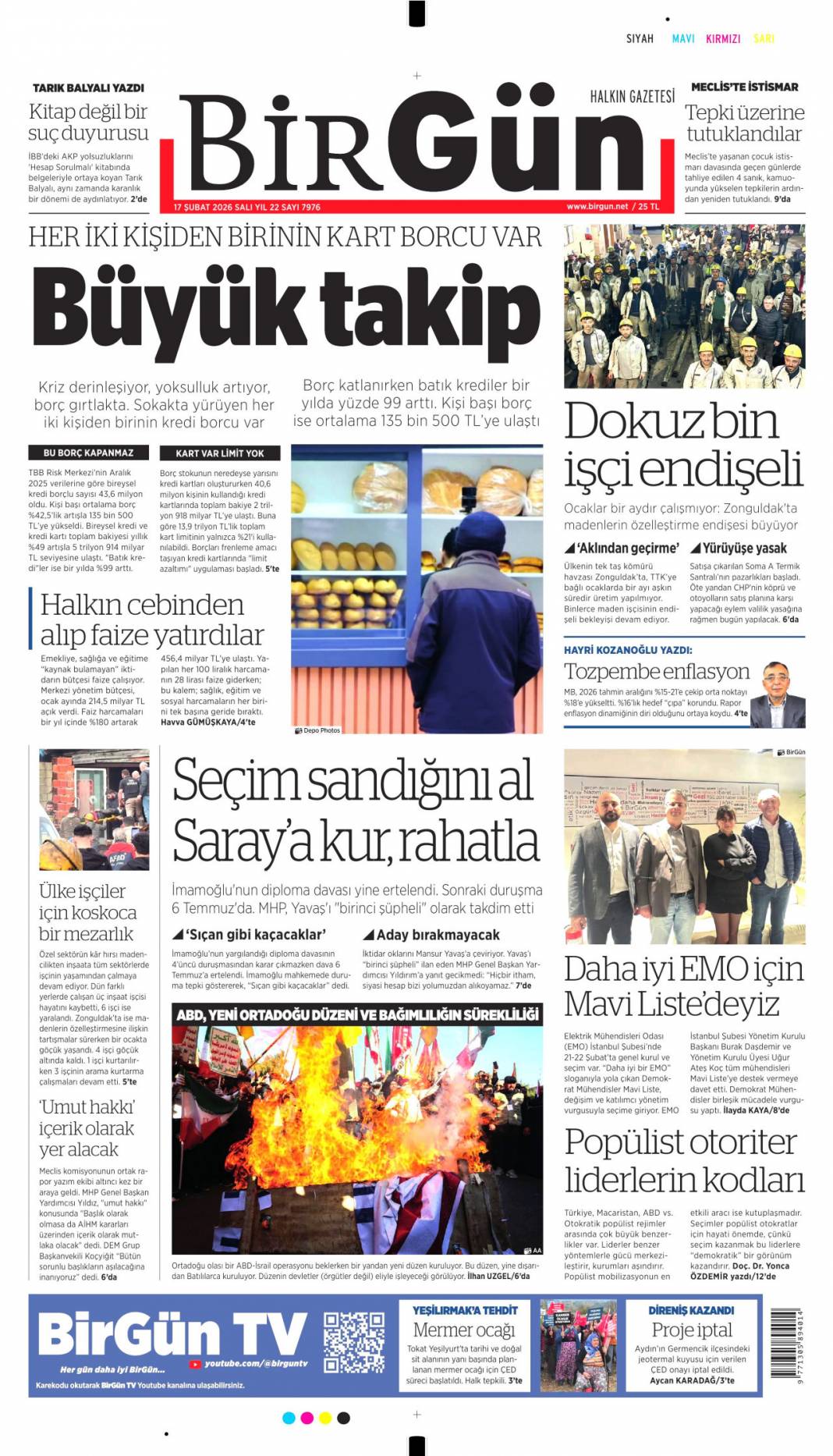 CHP'li tacizci hâlâ görevde: 17 Şubat 2026 Salı güncel gazete manşetleri 11