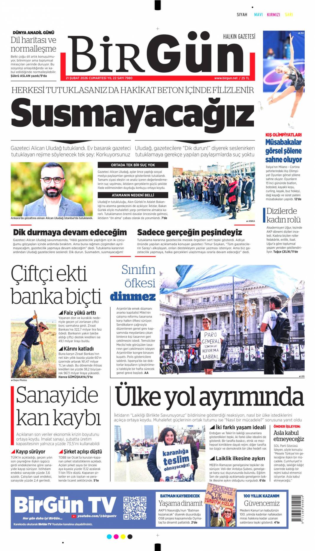 Türkiye Ramazanda Gazze'yi unutmadı: 21 Şubat 2026 Cumartesi güncel gazete manşetleri 12