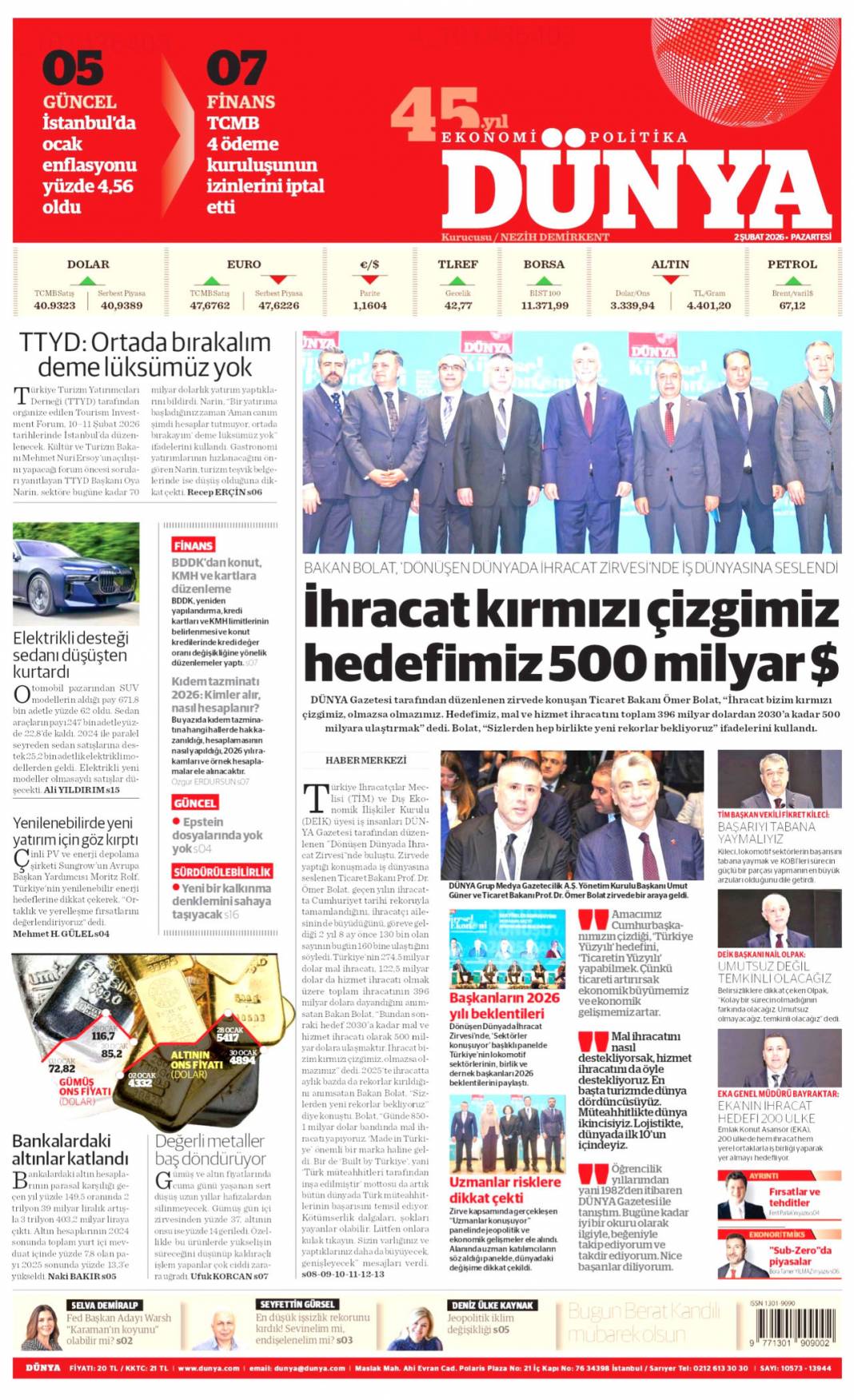 Avrupa saraylarını sarstı: 2 Şubat 2026 Pazartesi güncel gazete manşetleri 25