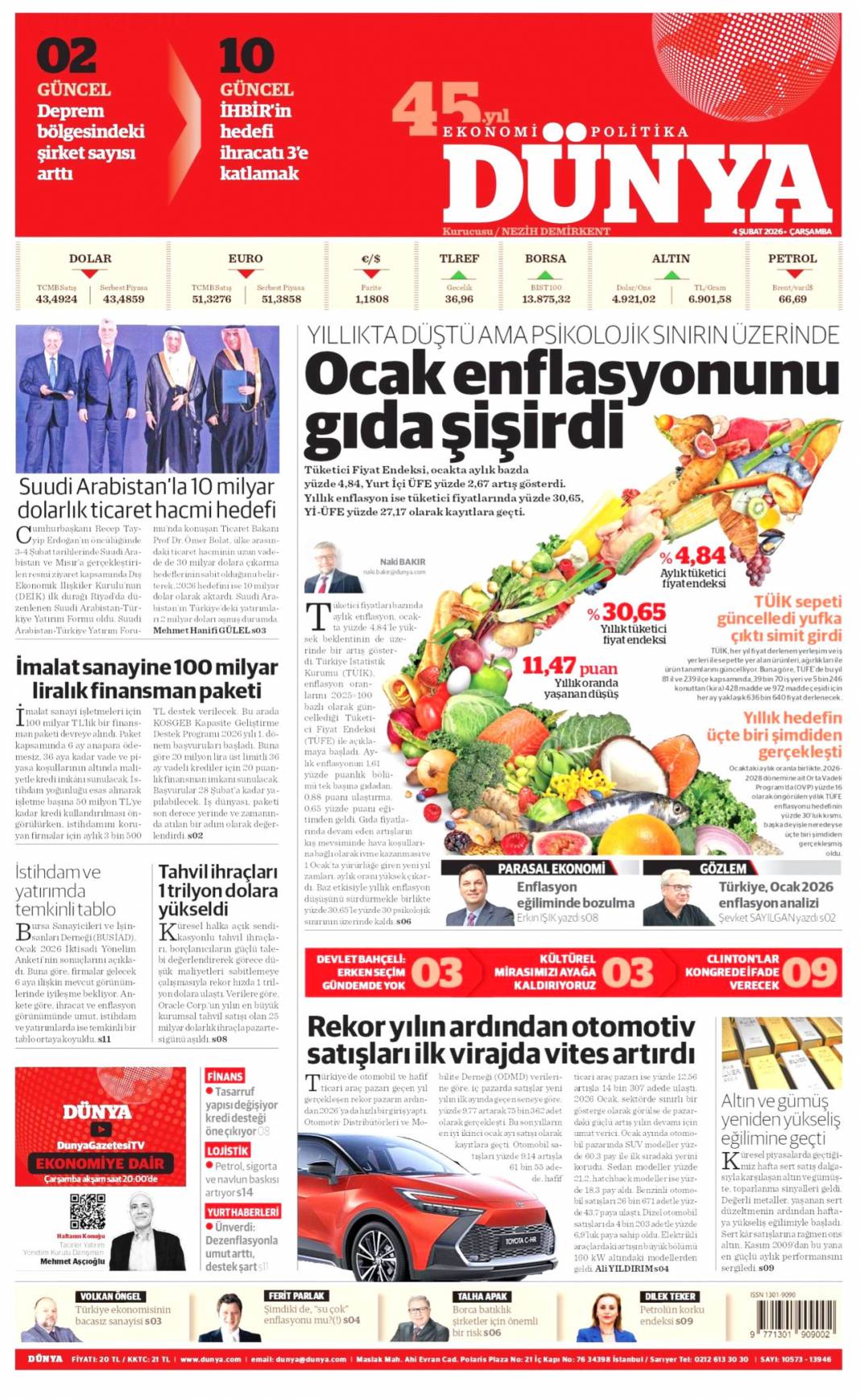 Siyanost sapıktan İlluminati itirafı: 4 Şubat 2026 Çarşamba güncel gazete manşetleri 10