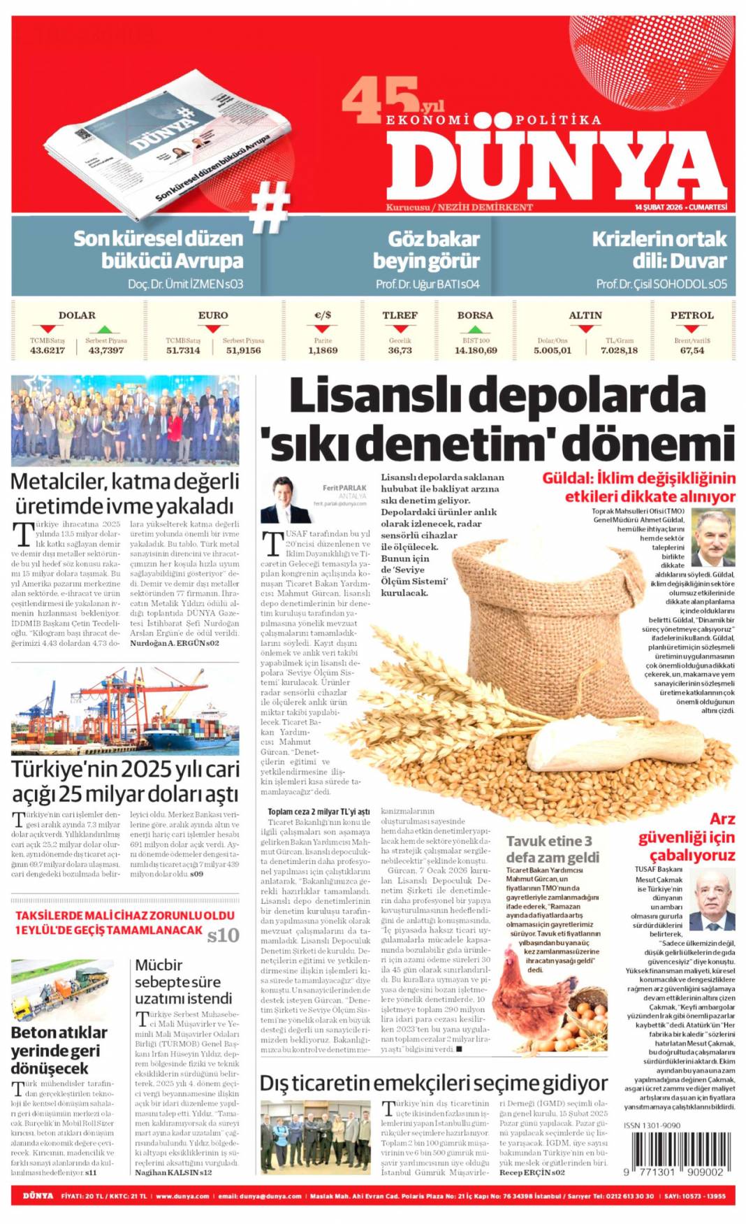 Hepsinin kökünü kazıyacağız: 14 Şubat 2026 Cumartesi güncel gazete manşetleri 13