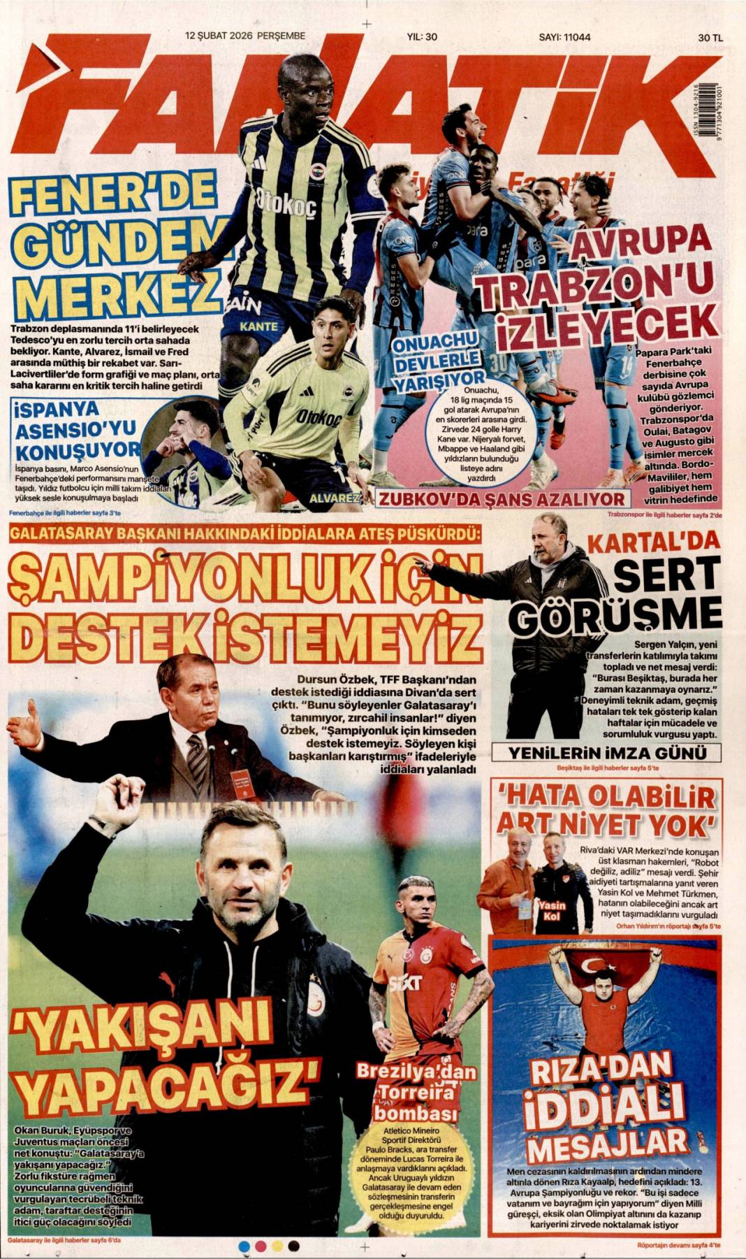 İşte böyle yemin ettiler: 12 Şubat 2026 Perşembe güncel gazete manşetleri 27