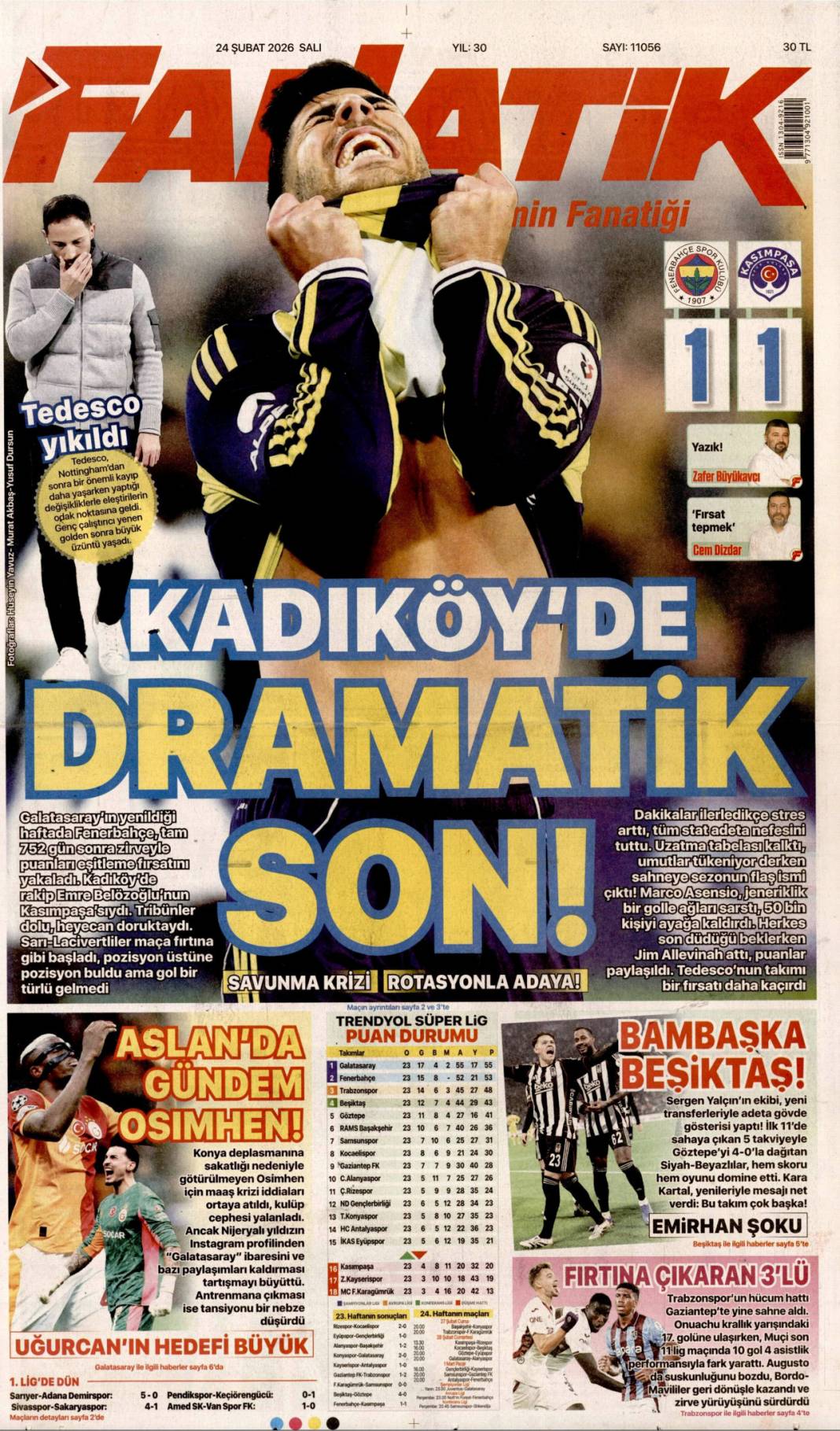 Dünyada Türkiye rüzgârı esiyor: 24 Şubat 2026 Salı güncel gazete manşetleri 27