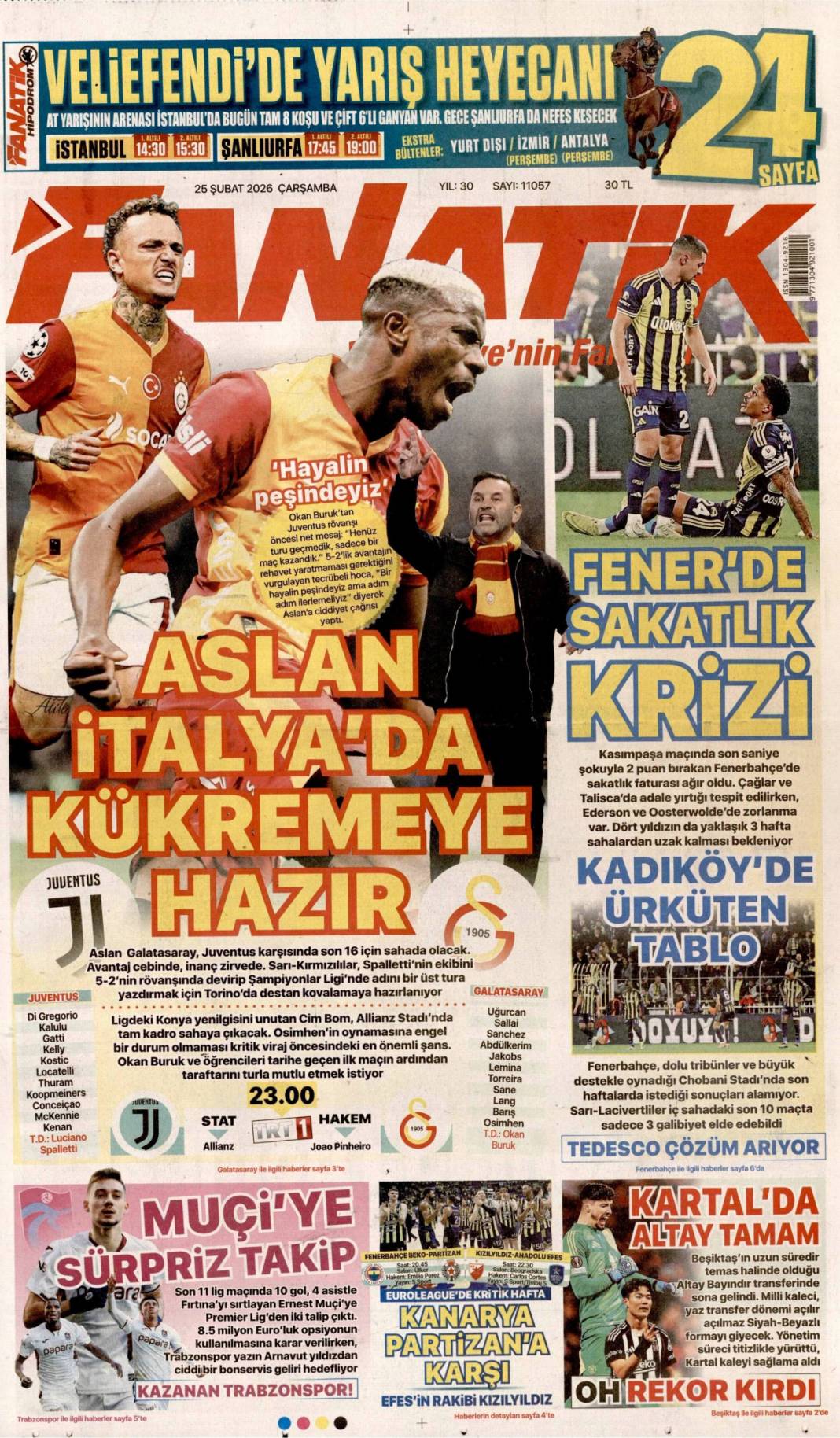 Rüşveti eksik verince sahneye çıkamadı: 25 Şubat 2026 Çarşamba güncel gazete manşetleri 27