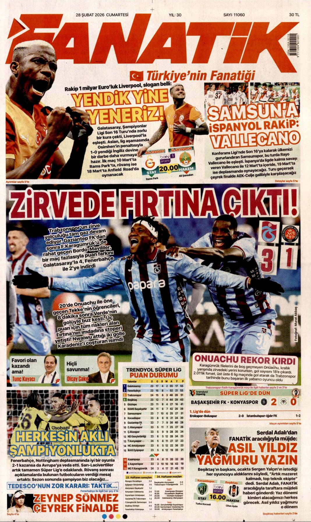 İmralı'dan 2. çağrı: 28 Şubat 2026 Cumartesi güncel gazete manşetleri 27