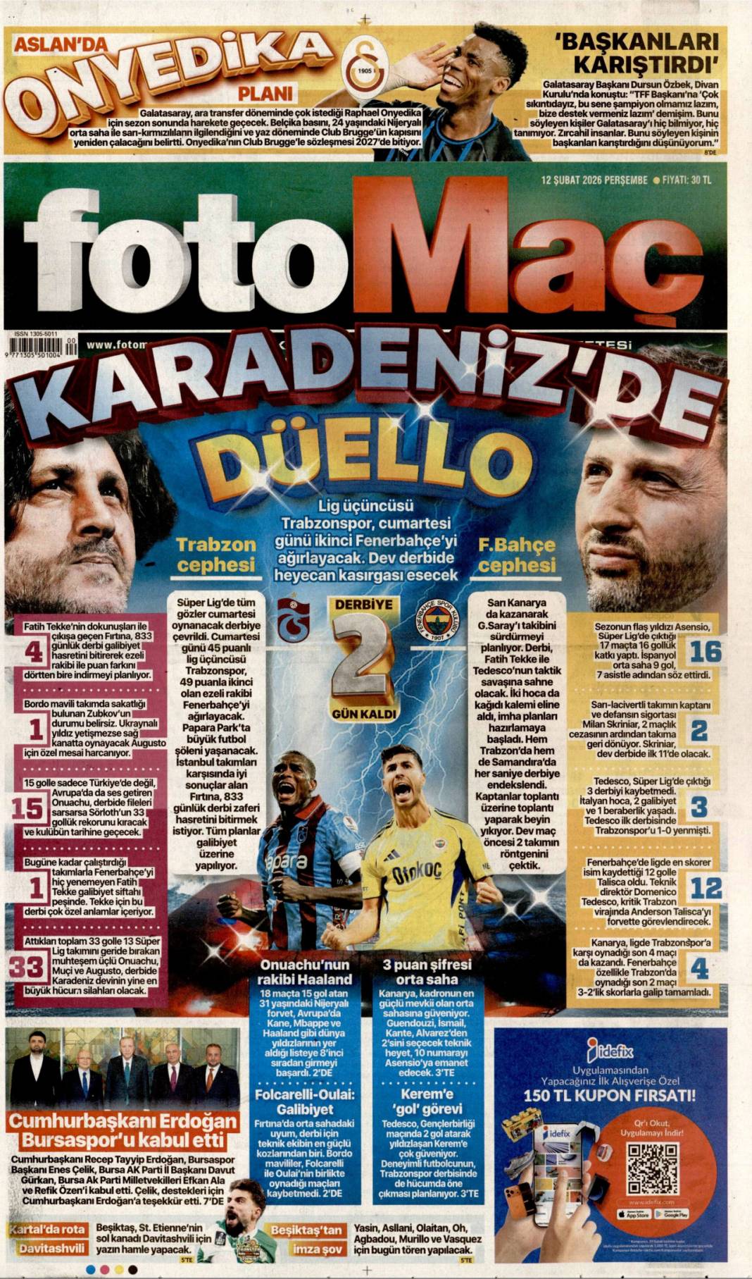 İşte böyle yemin ettiler: 12 Şubat 2026 Perşembe güncel gazete manşetleri 26