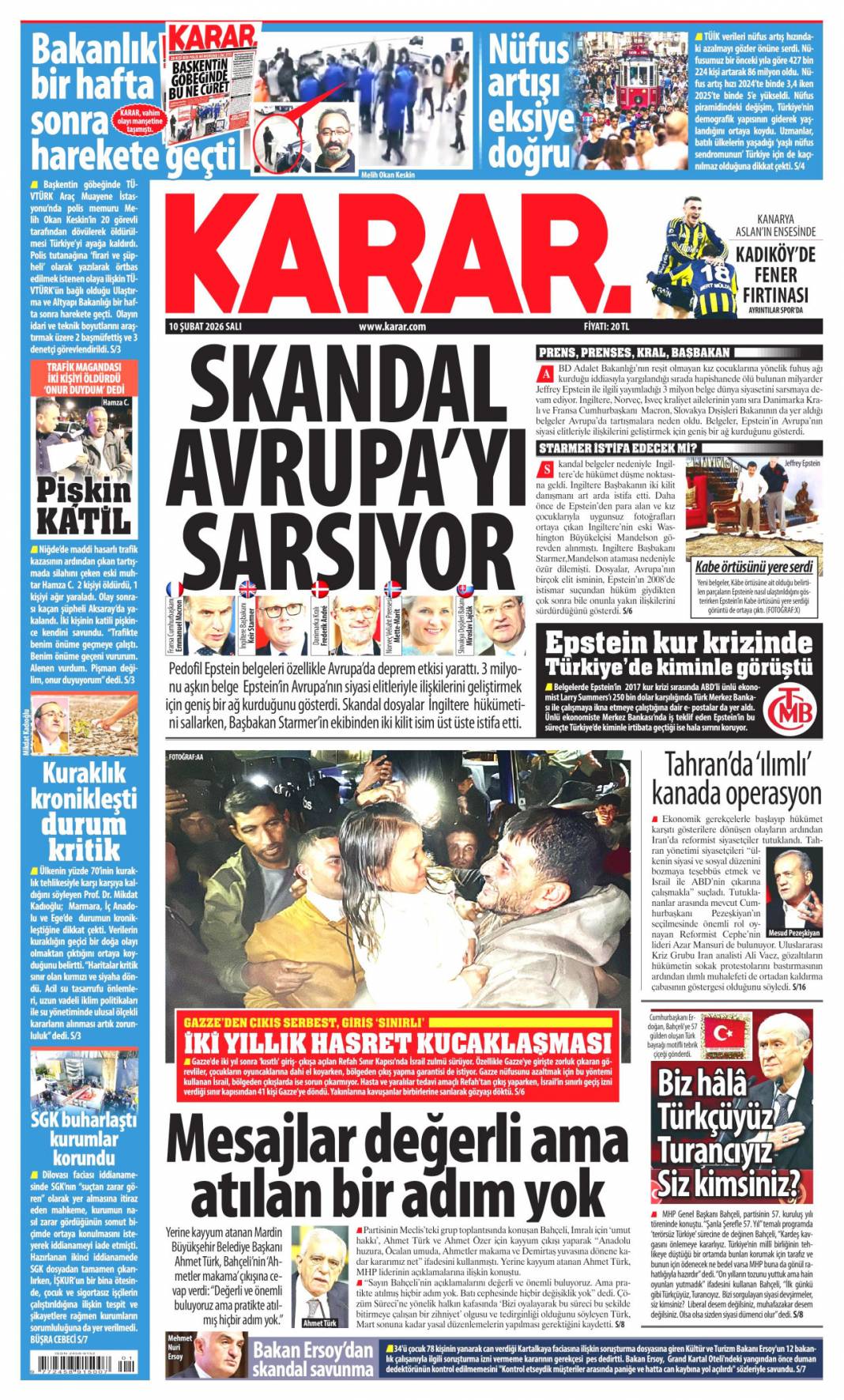 Rejimi devirmek boş bir hayal: 10 Şubat 2026 Salı güncel gazete manşetleri 15