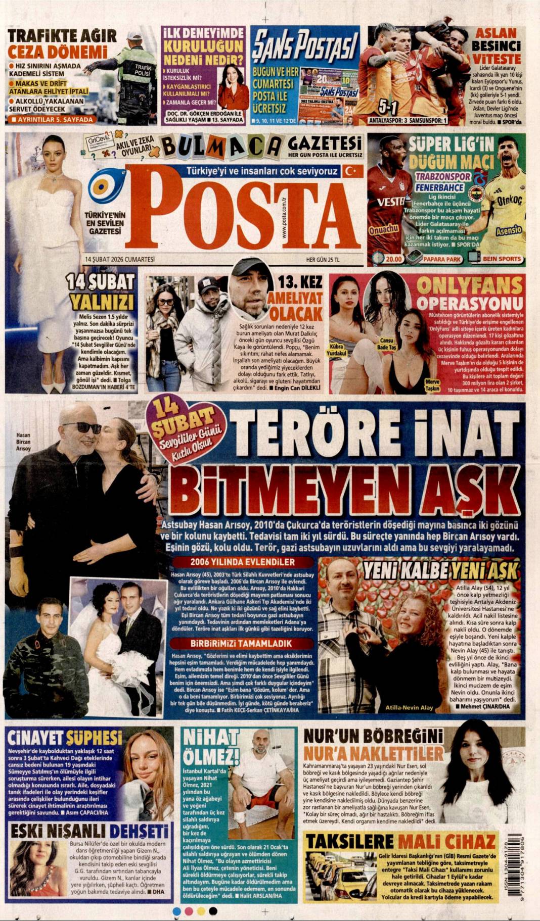 Hepsinin kökünü kazıyacağız: 14 Şubat 2026 Cumartesi güncel gazete manşetleri 18