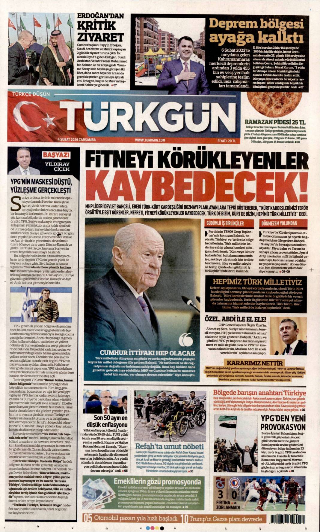 Siyanost sapıktan İlluminati itirafı: 4 Şubat 2026 Çarşamba güncel gazete manşetleri 21