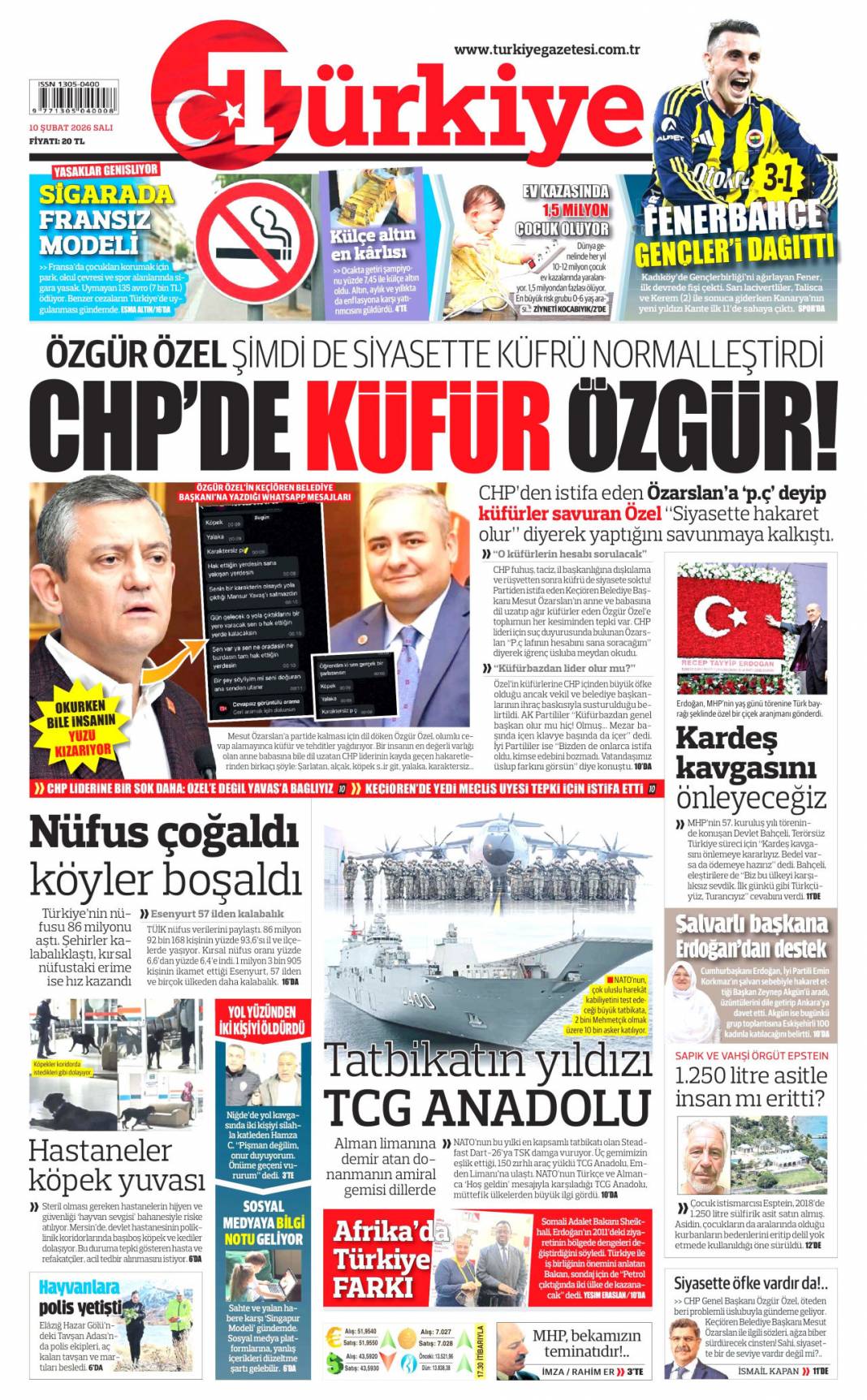 Rejimi devirmek boş bir hayal: 10 Şubat 2026 Salı güncel gazete manşetleri 6